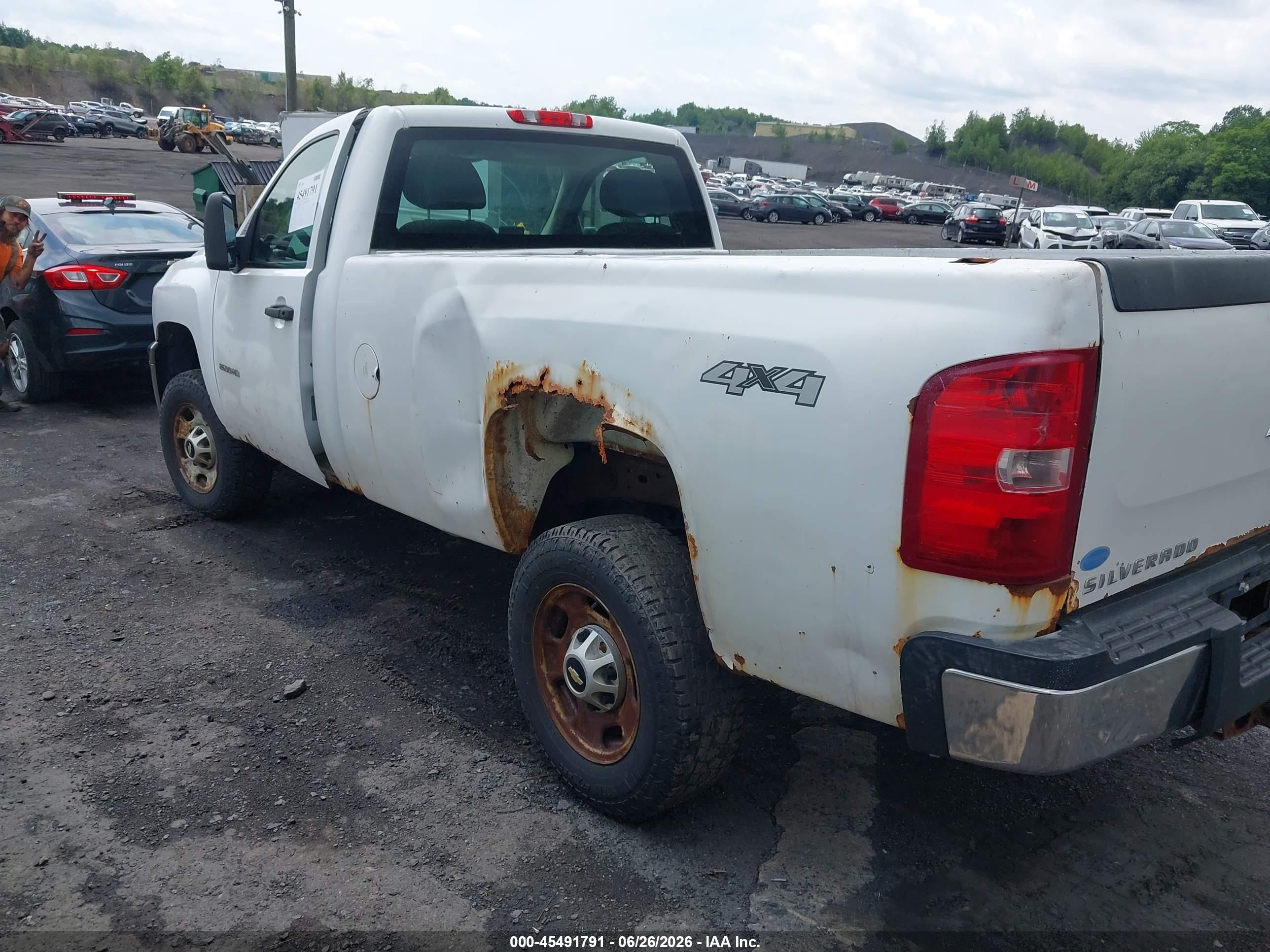 2011 Chevrolet Silverado 2500hd Work Truck White vin: 1GC0KVCG1BF122446