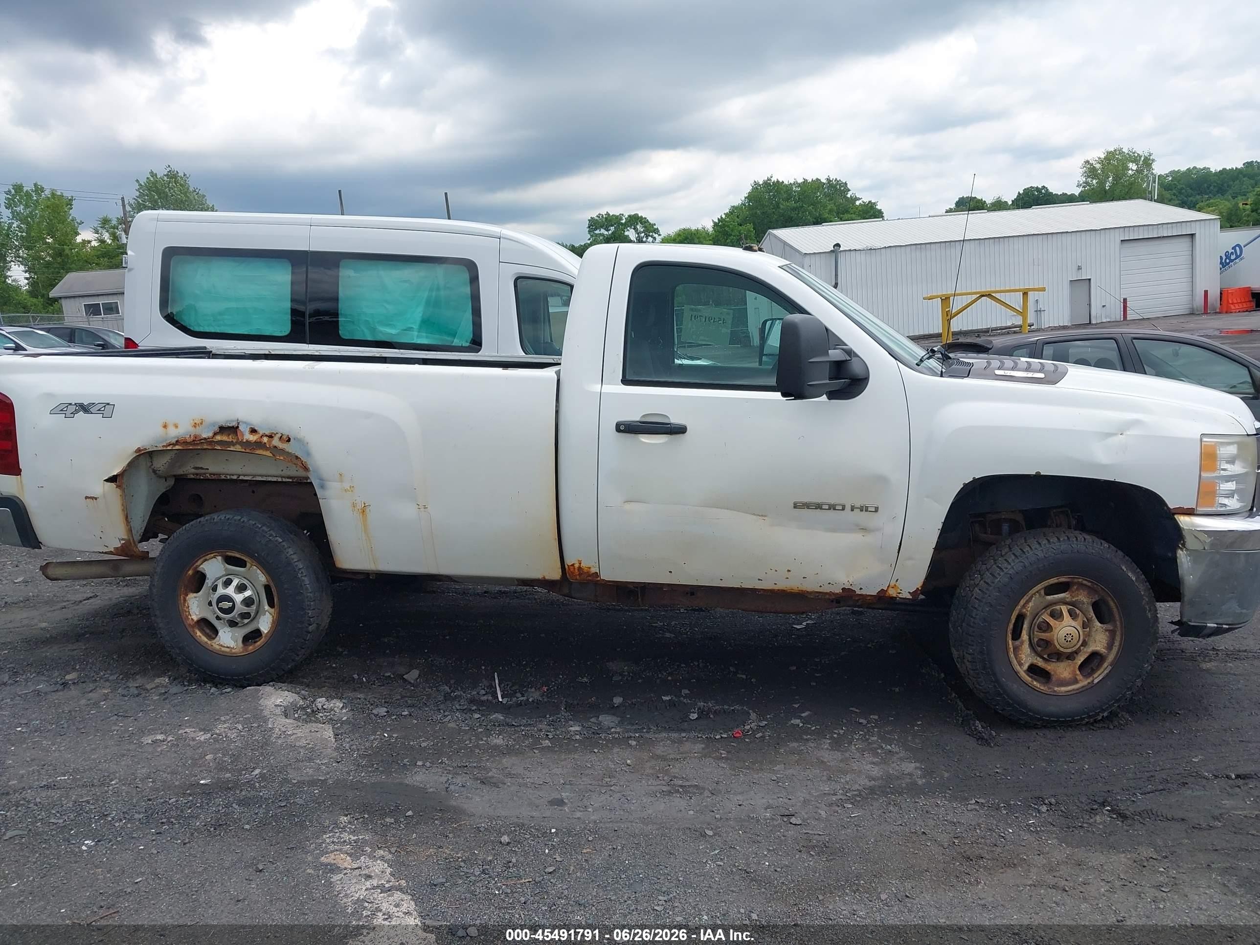 2011 Chevrolet Silverado 2500hd Work Truck White vin: 1GC0KVCG1BF122446