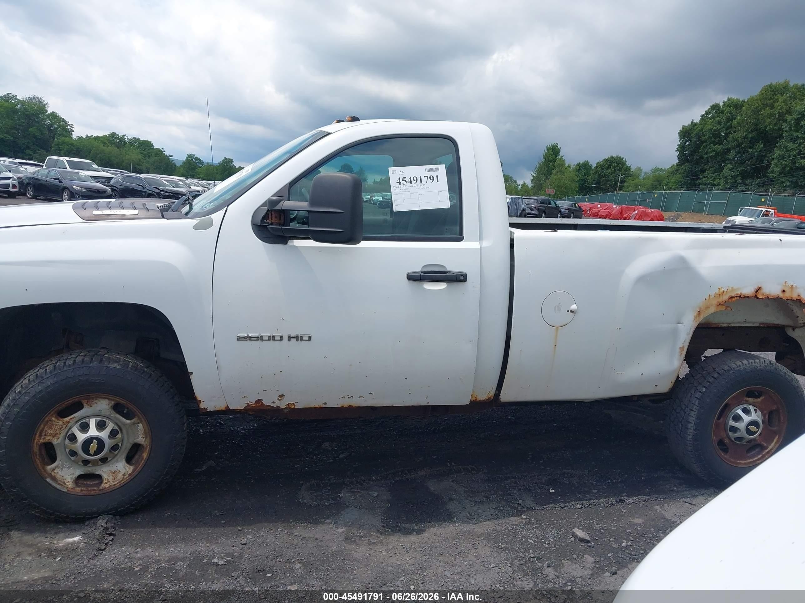 2011 Chevrolet Silverado 2500hd Work Truck White vin: 1GC0KVCG1BF122446