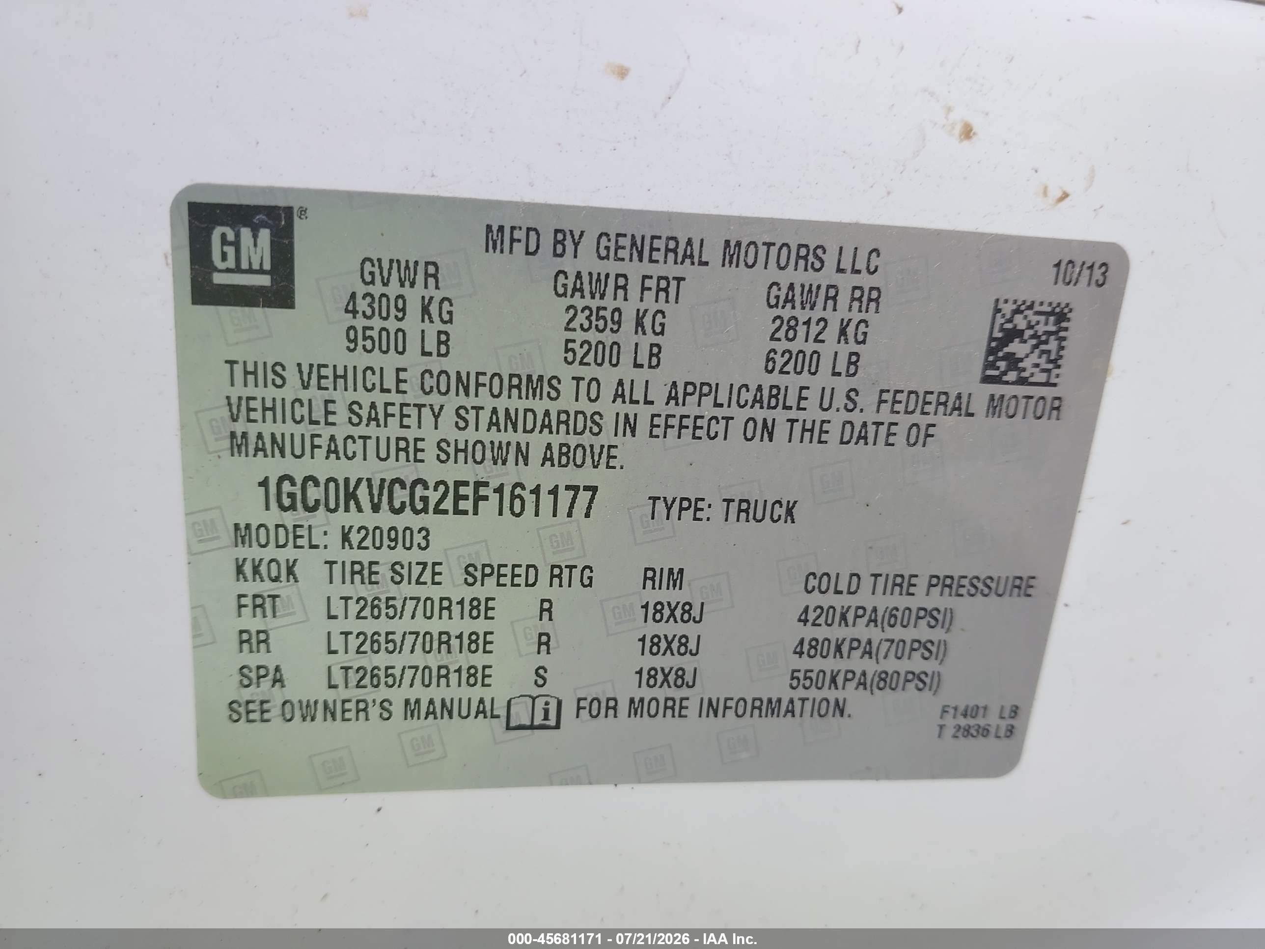 2014 Chevrolet Silverado 2500hd Work Truck White vin: 1GC0KVCG2EF161177