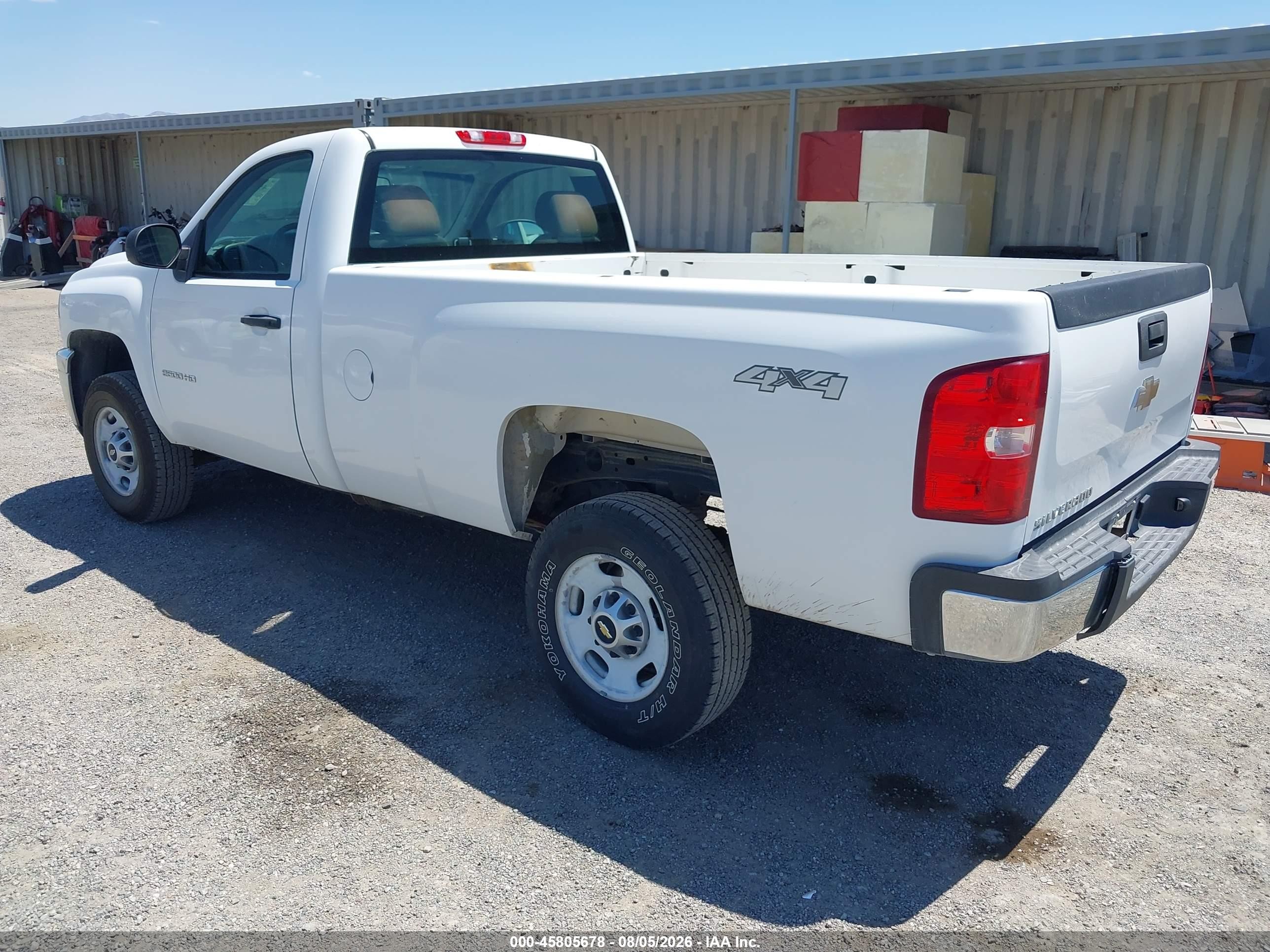 2011 Chevrolet Silverado 2500hd Work Truck White vin: 1GC0KVCG3BF203576