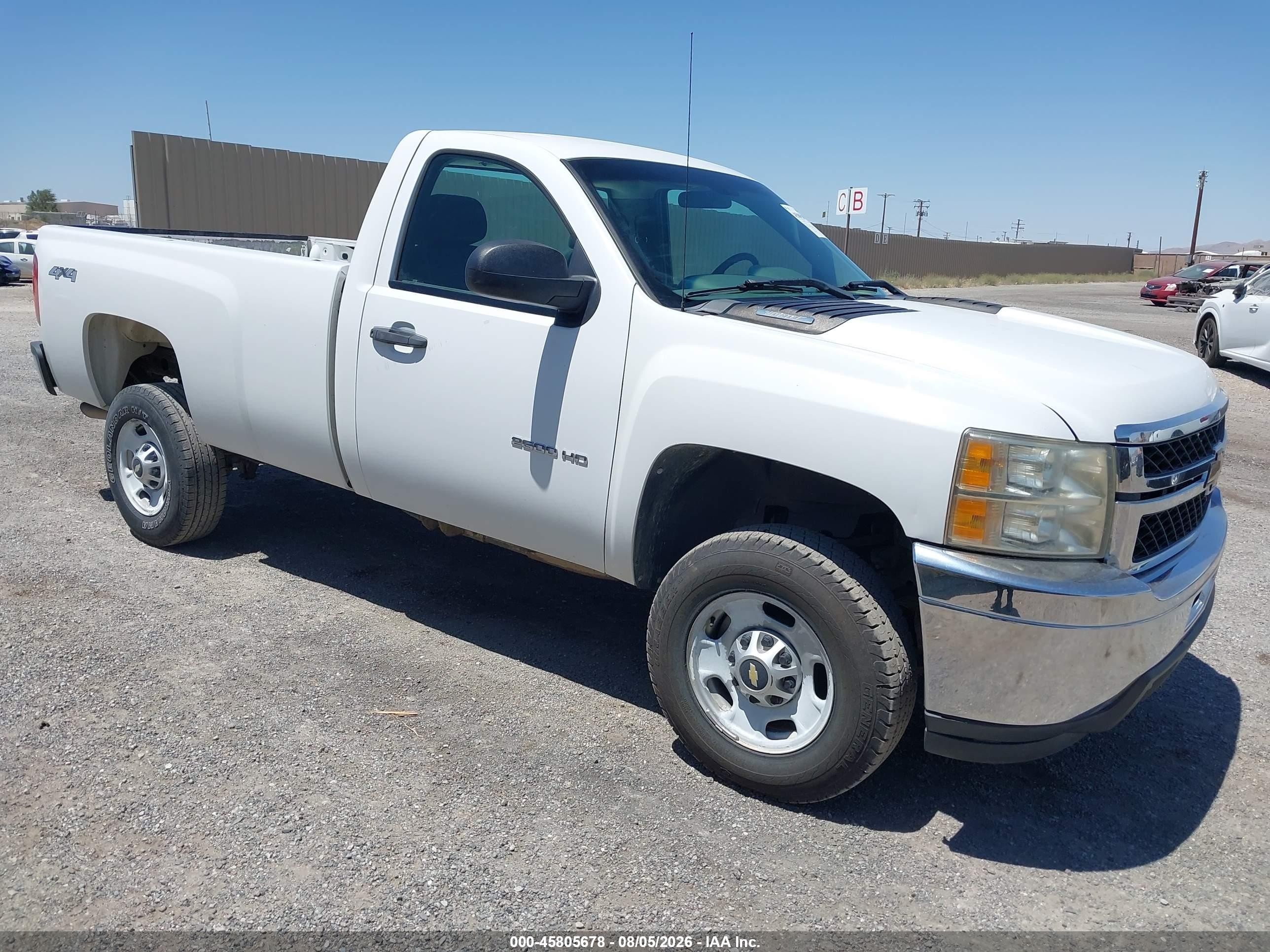 2011 Chevrolet Silverado 2500hd Work Truck White vin: 1GC0KVCG3BF203576