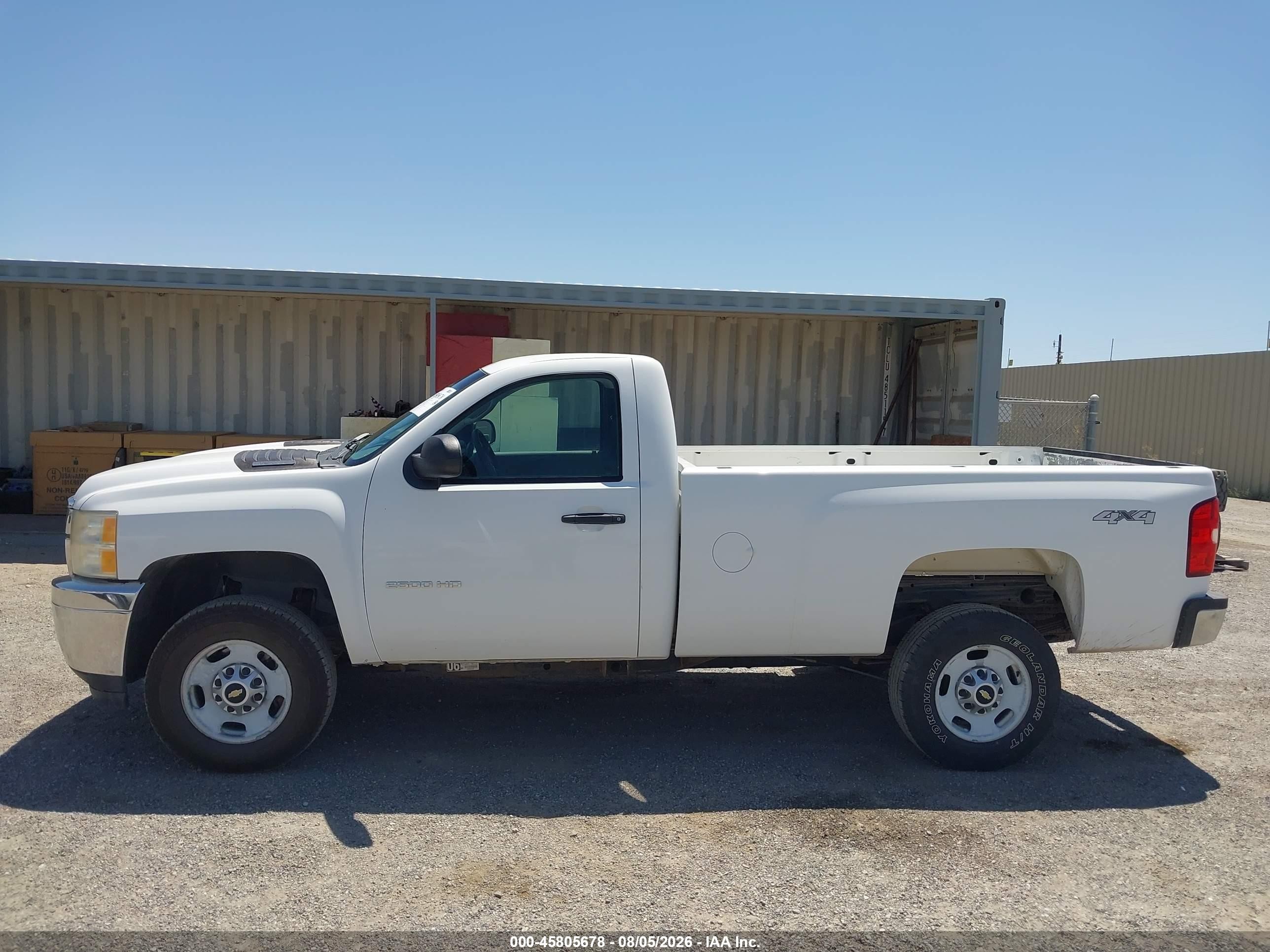 2011 Chevrolet Silverado 2500hd Work Truck White vin: 1GC0KVCG3BF203576