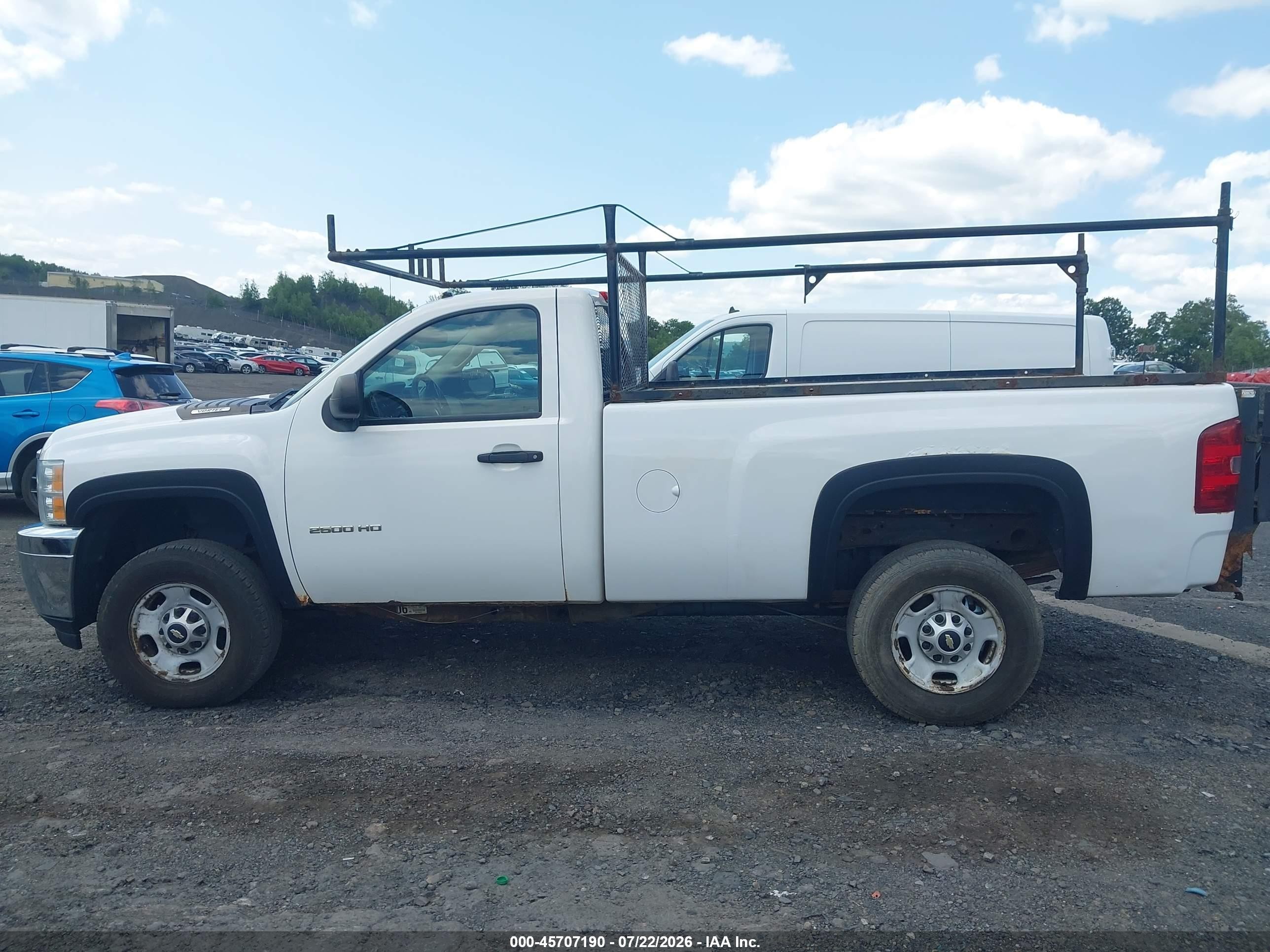 2012 Chevrolet Silverado 2500hd Work Truck White vin: 1GC0KVCG4CZ115250