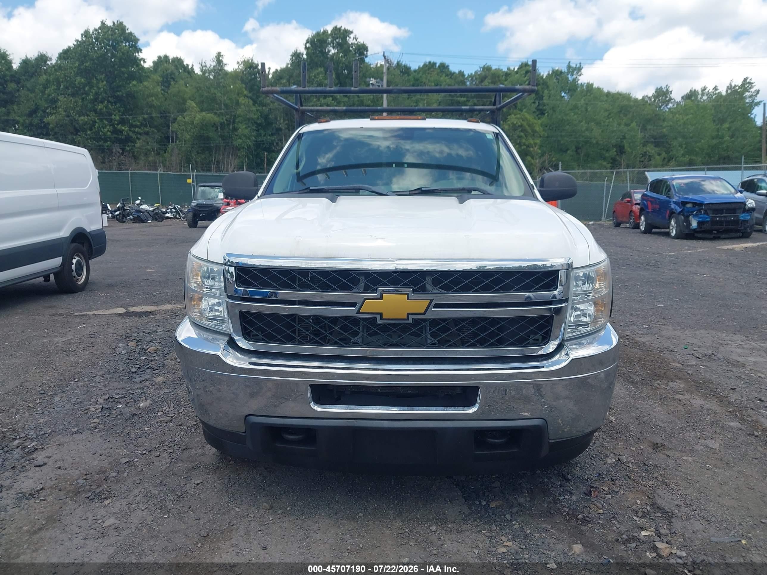 2012 Chevrolet Silverado 2500hd Work Truck White vin: 1GC0KVCG4CZ115250