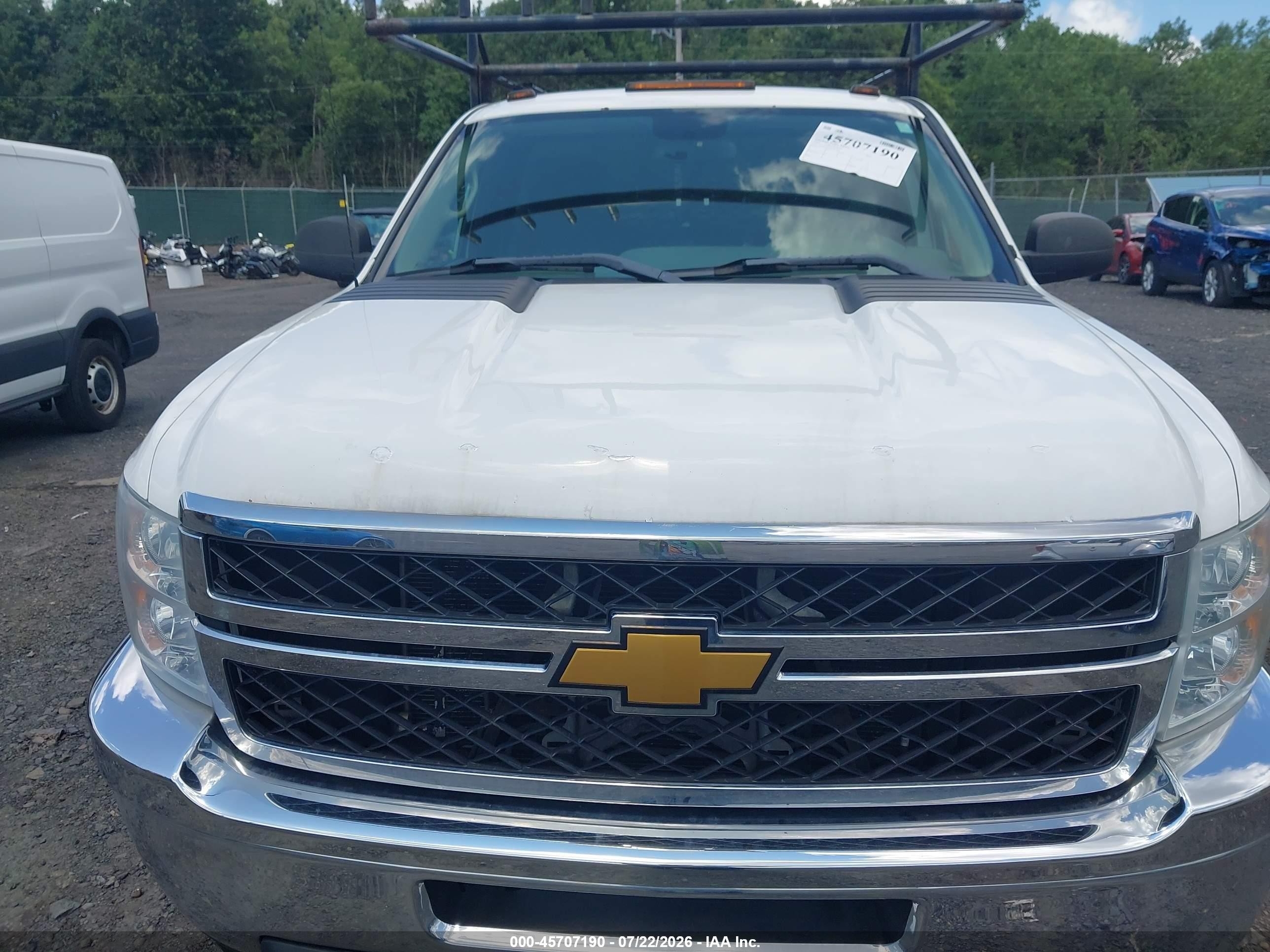 2012 Chevrolet Silverado 2500hd Work Truck White vin: 1GC0KVCG4CZ115250