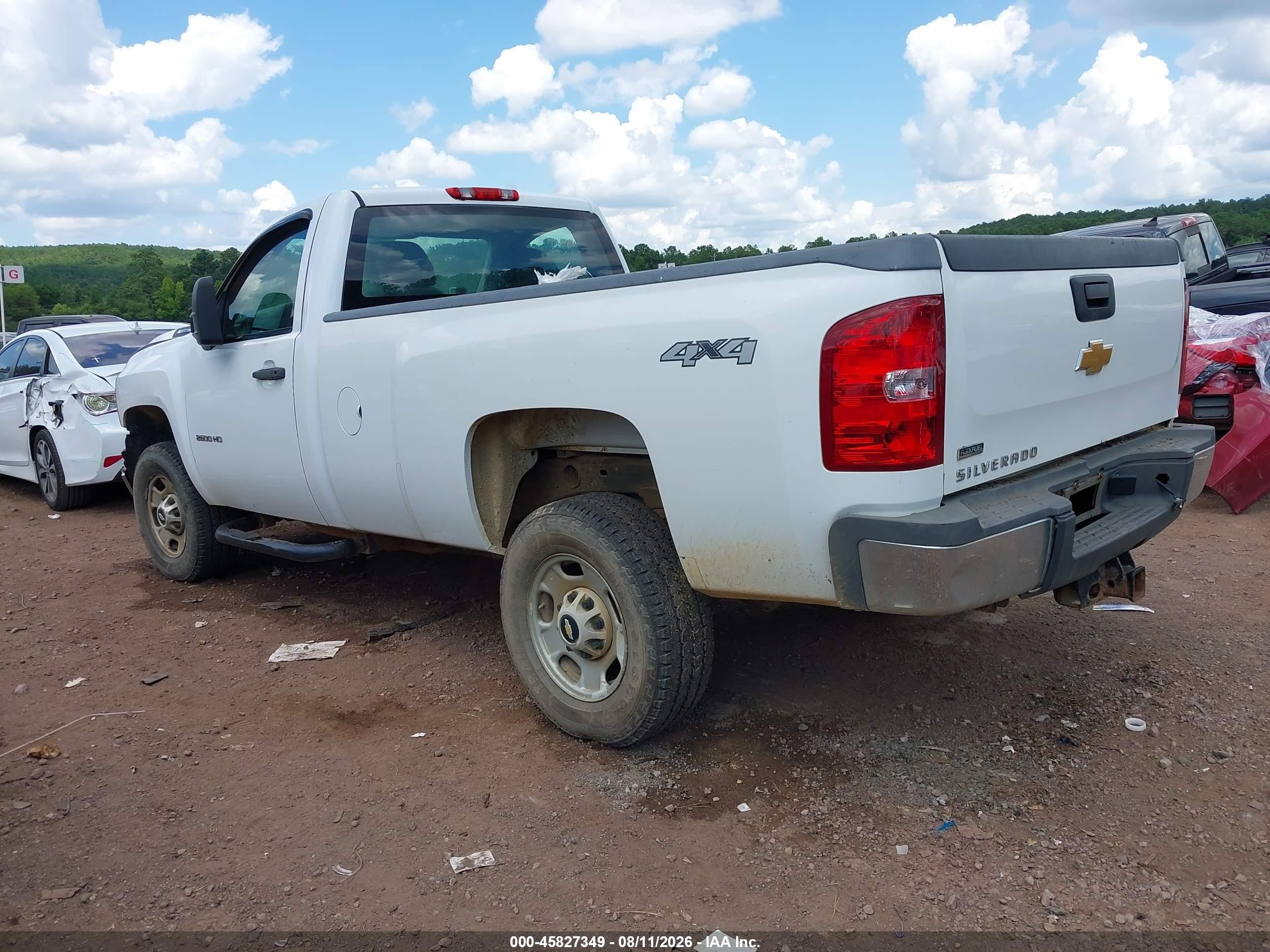 2012 Chevrolet Silverado 2500hd Work Truck White vin: 1GC0KVCG6CZ204320