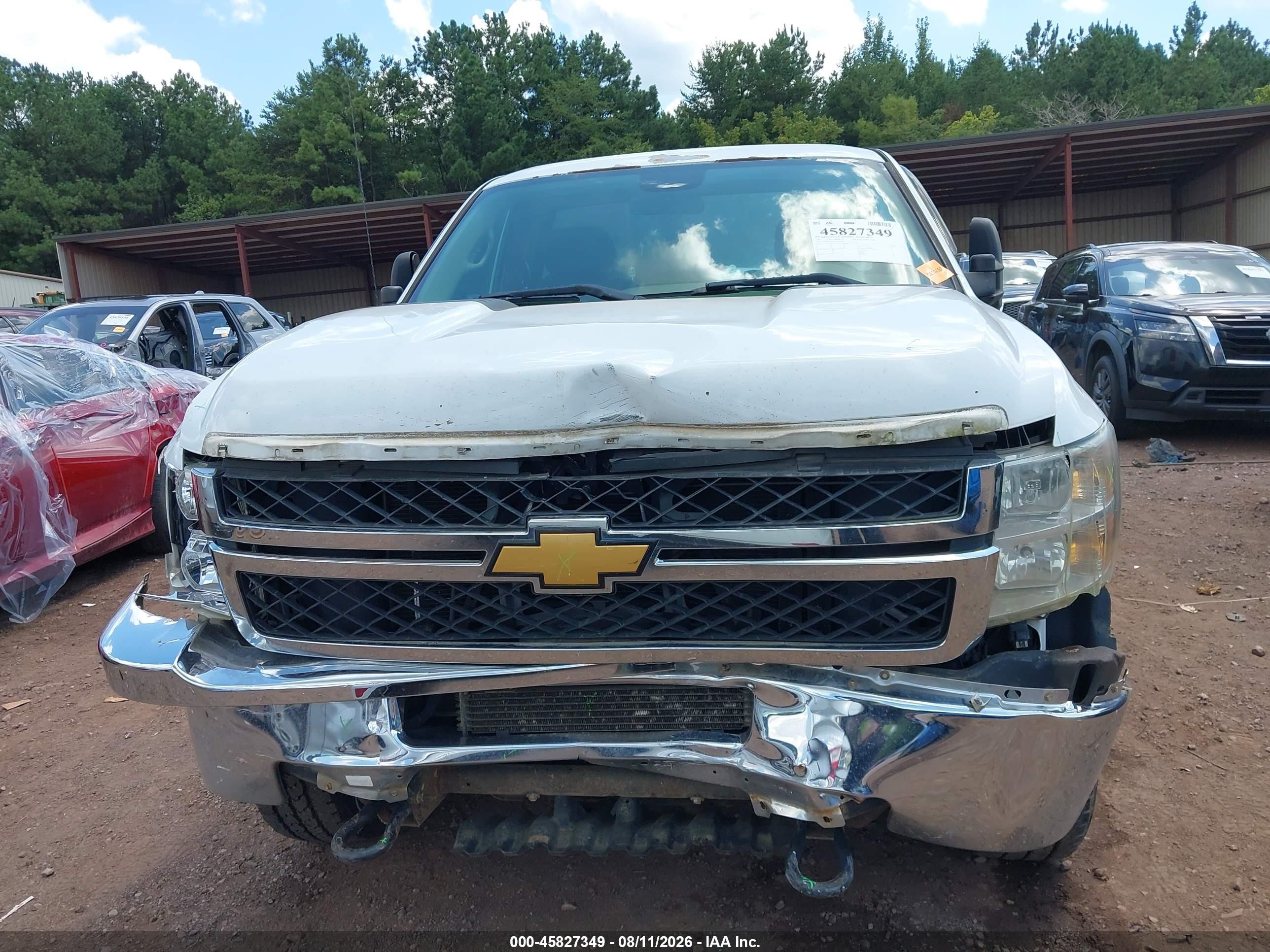 2012 Chevrolet Silverado 2500hd Work Truck White vin: 1GC0KVCG6CZ204320
