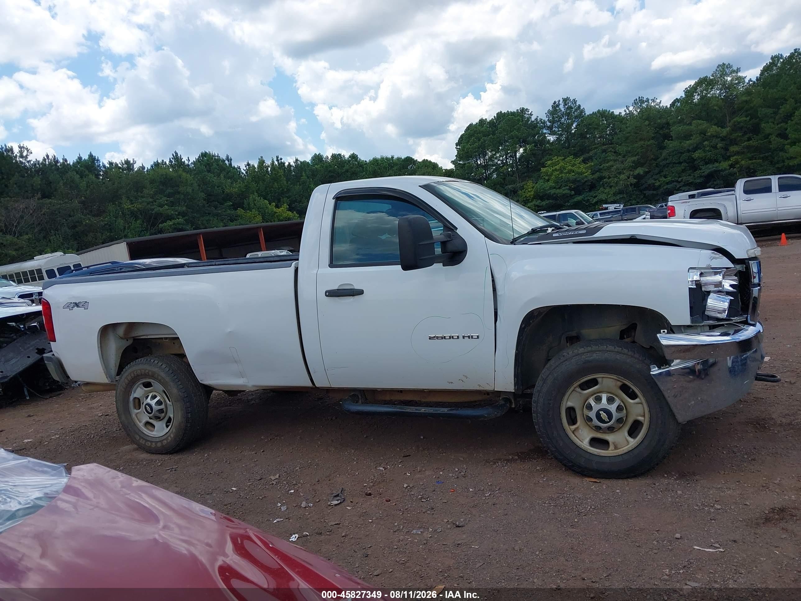 2012 Chevrolet Silverado 2500hd Work Truck White vin: 1GC0KVCG6CZ204320