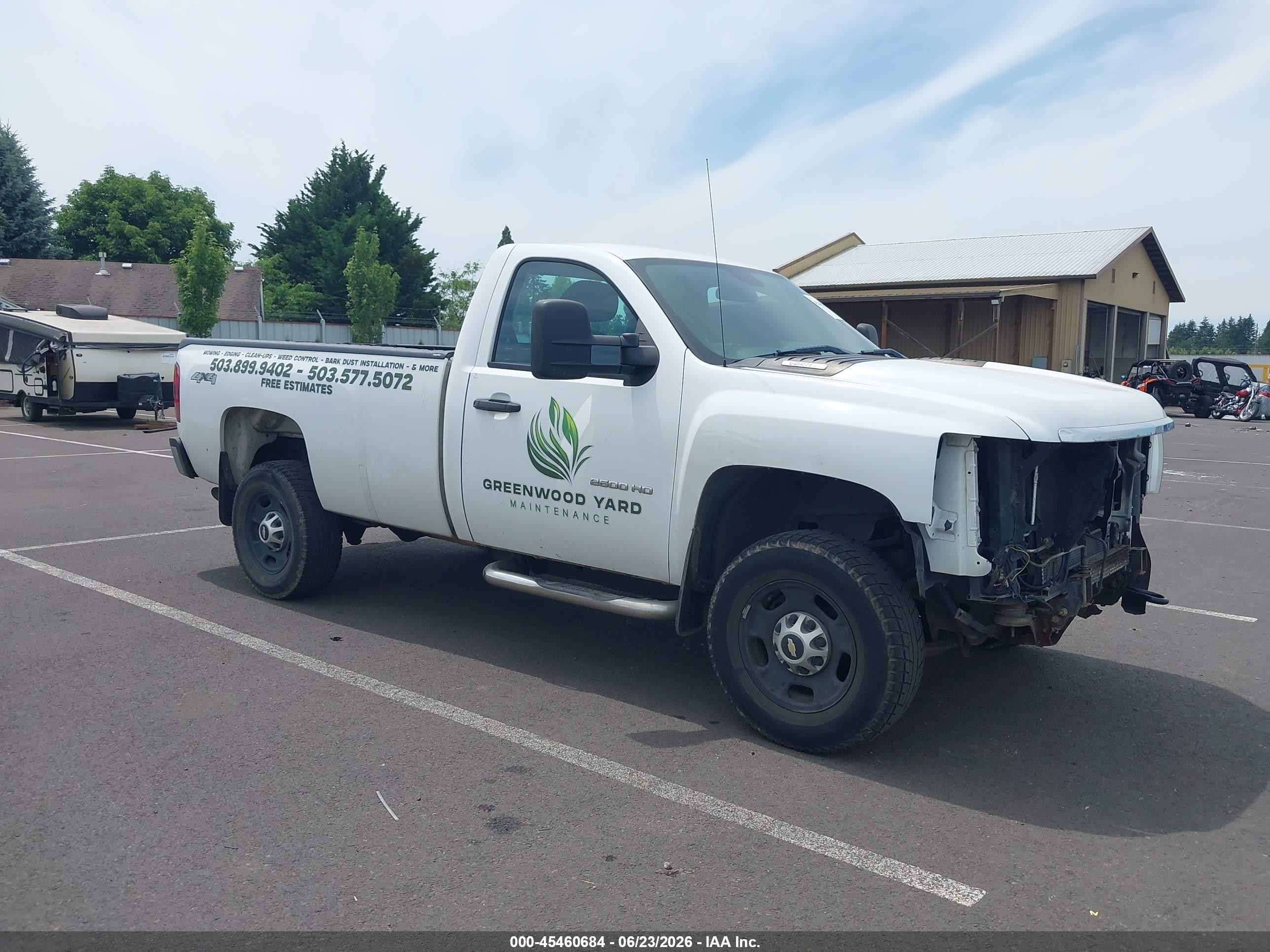 2012 Chevrolet Silverado 2500hd Work Truck White vin: 1GC0KVCG8CF202747