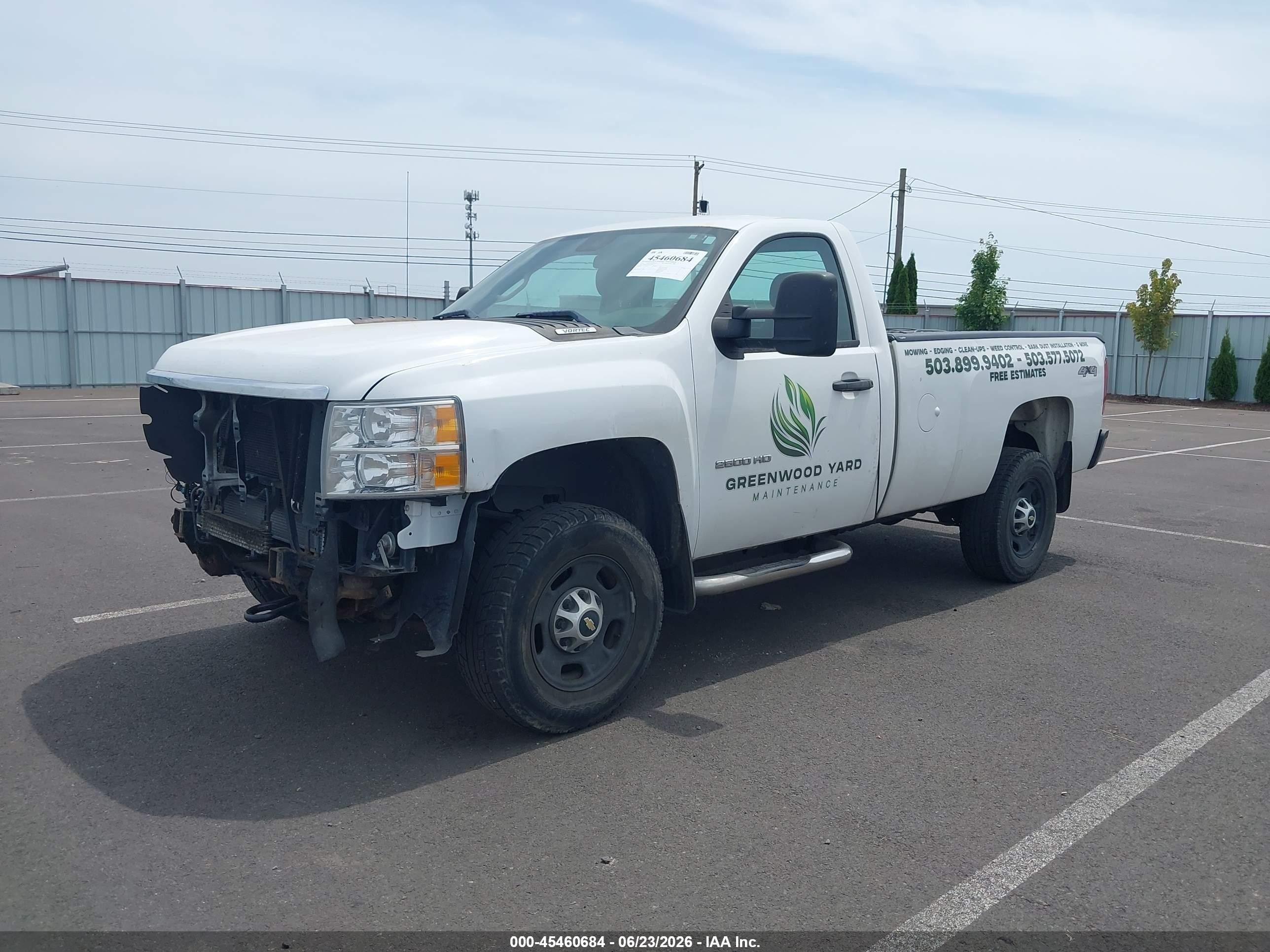 2012 Chevrolet Silverado 2500hd Work Truck White vin: 1GC0KVCG8CF202747