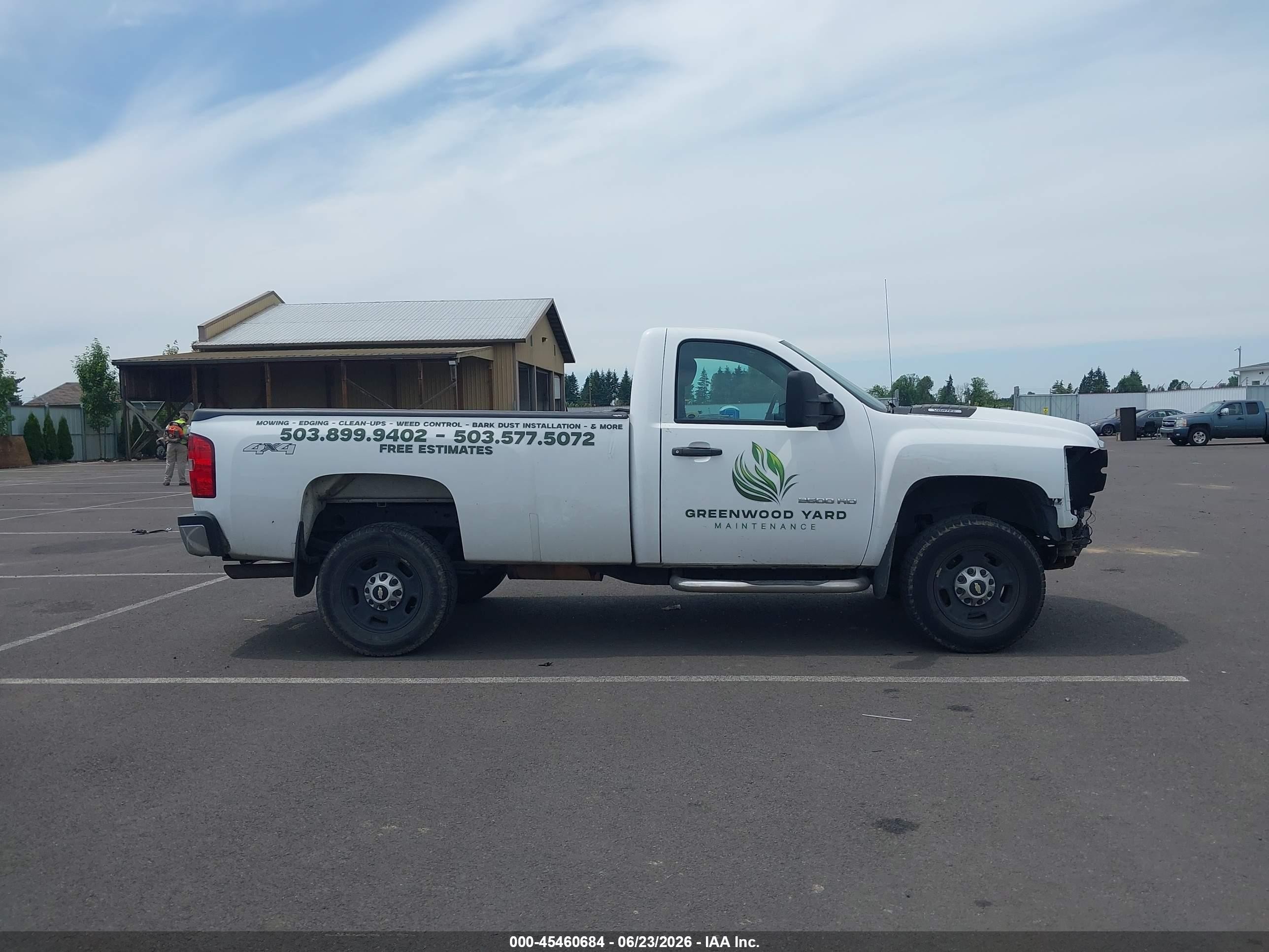 2012 Chevrolet Silverado 2500hd Work Truck White vin: 1GC0KVCG8CF202747