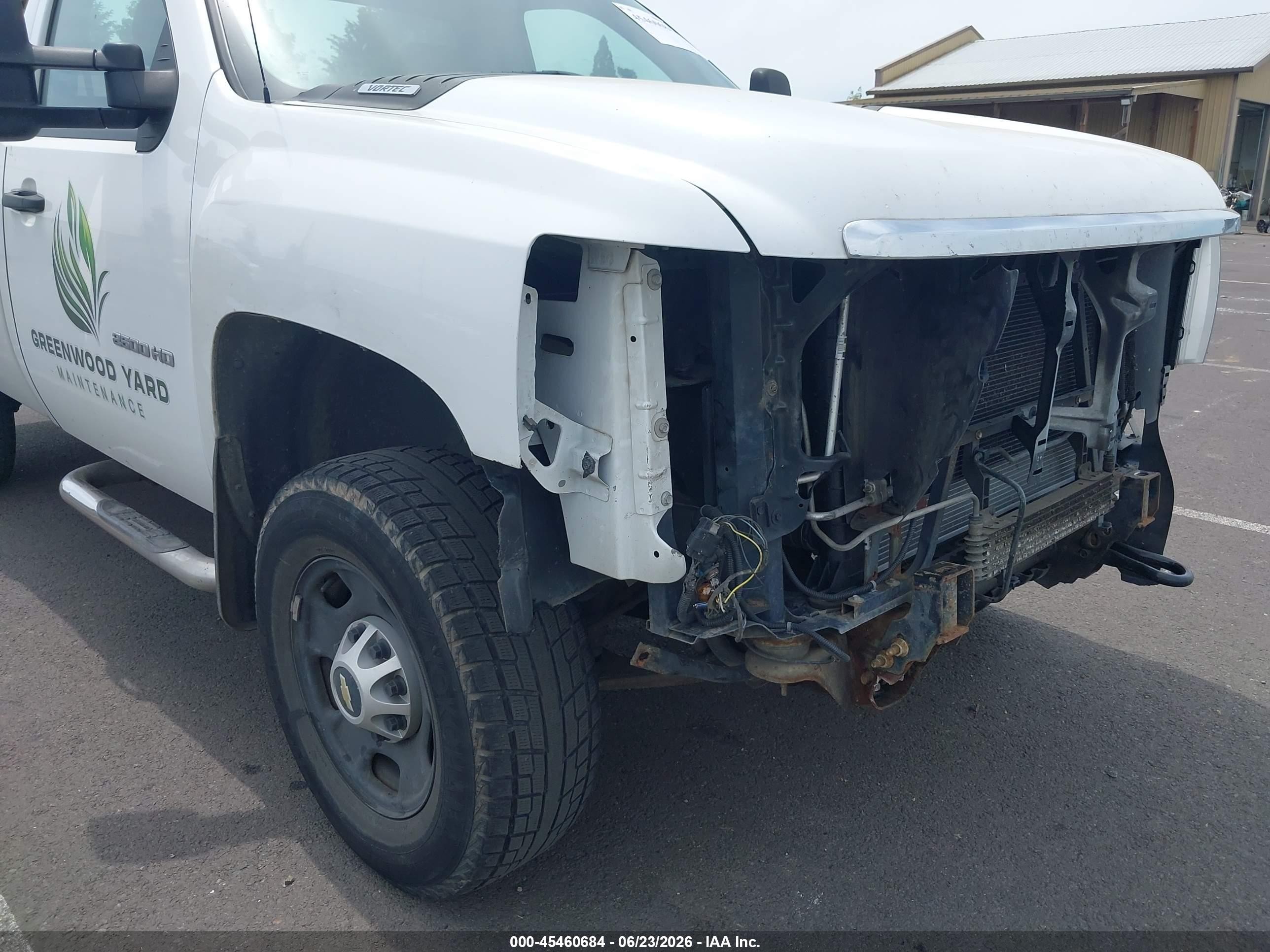 2012 Chevrolet Silverado 2500hd Work Truck White vin: 1GC0KVCG8CF202747