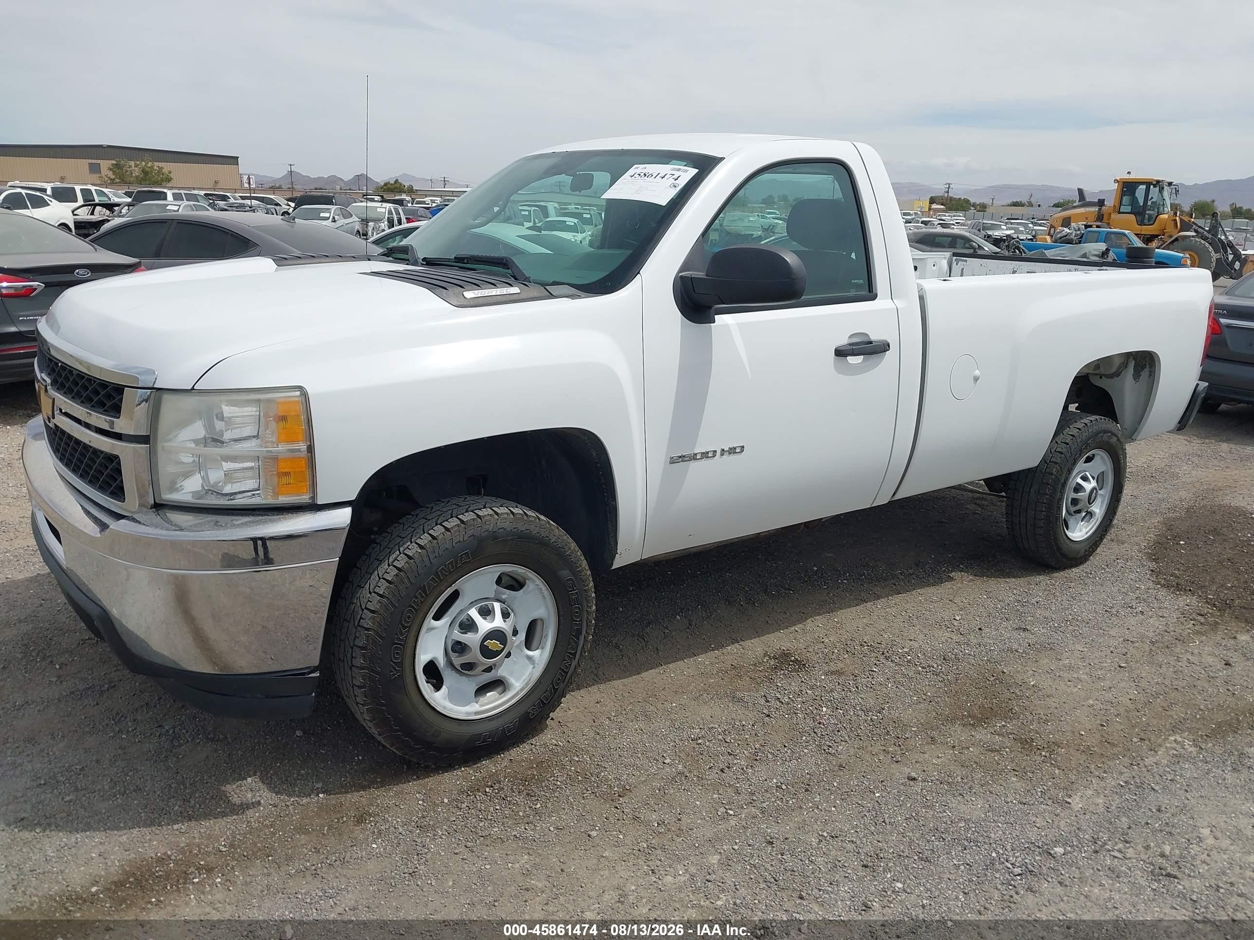 2013 Chevrolet Silverado 2500hd Work Truck White vin: 1GC0KVCG9DZ286285