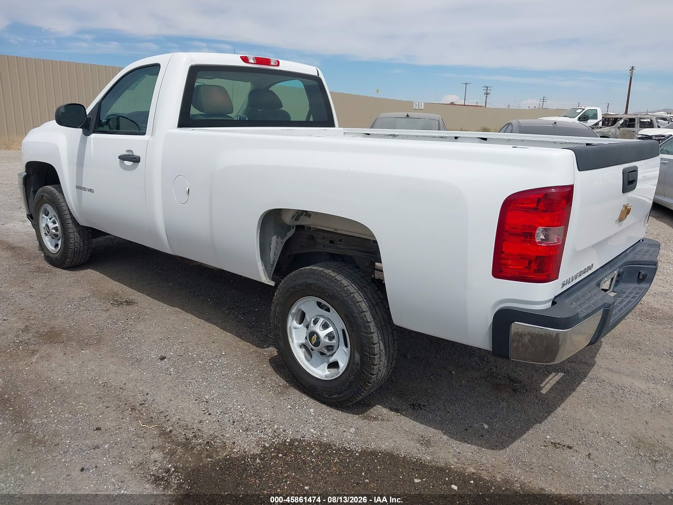 2013 Chevrolet Silverado 2500hd Work Truck White vin: 1GC0KVCG9DZ286285