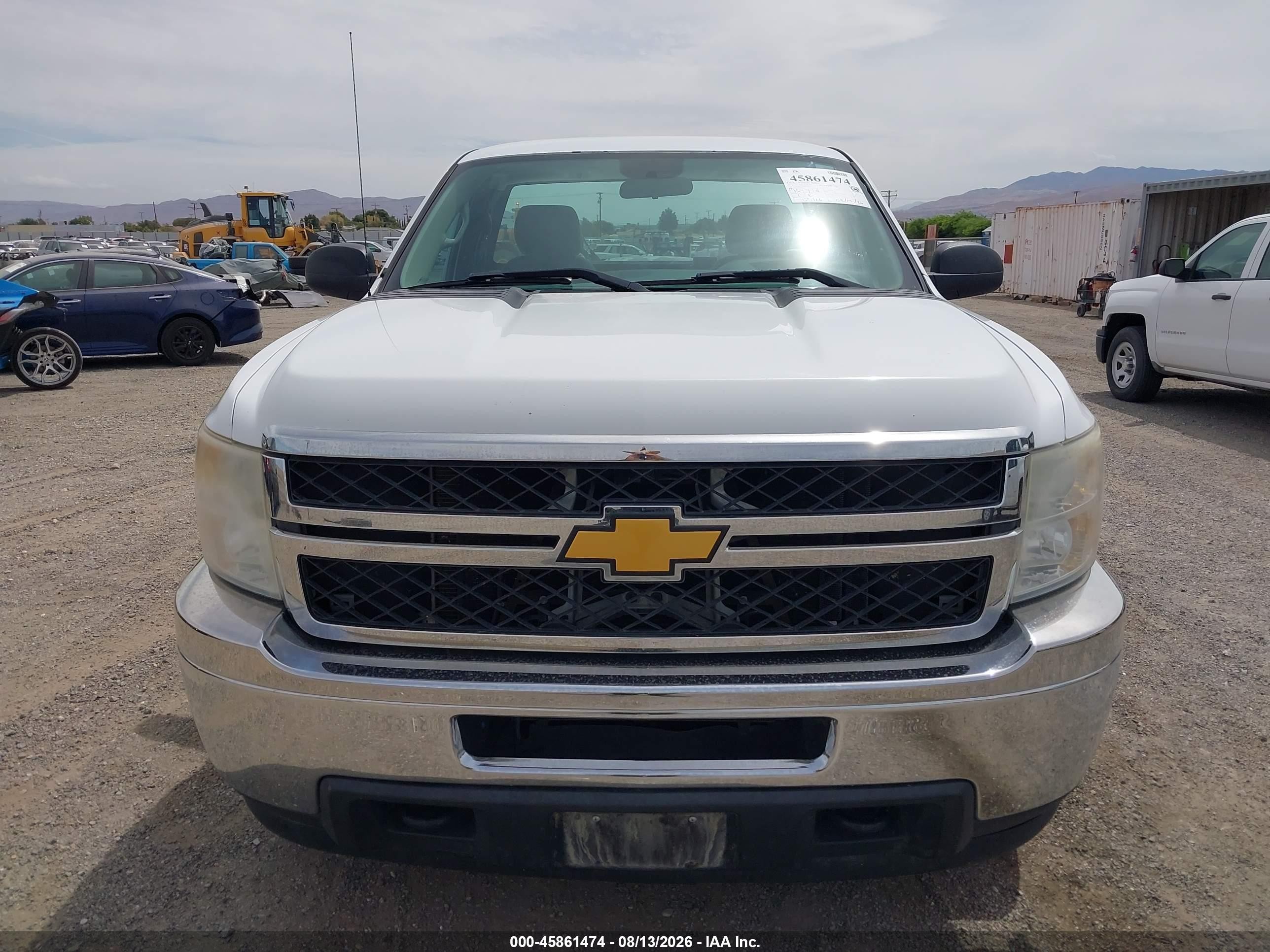 2013 Chevrolet Silverado 2500hd Work Truck White vin: 1GC0KVCG9DZ286285