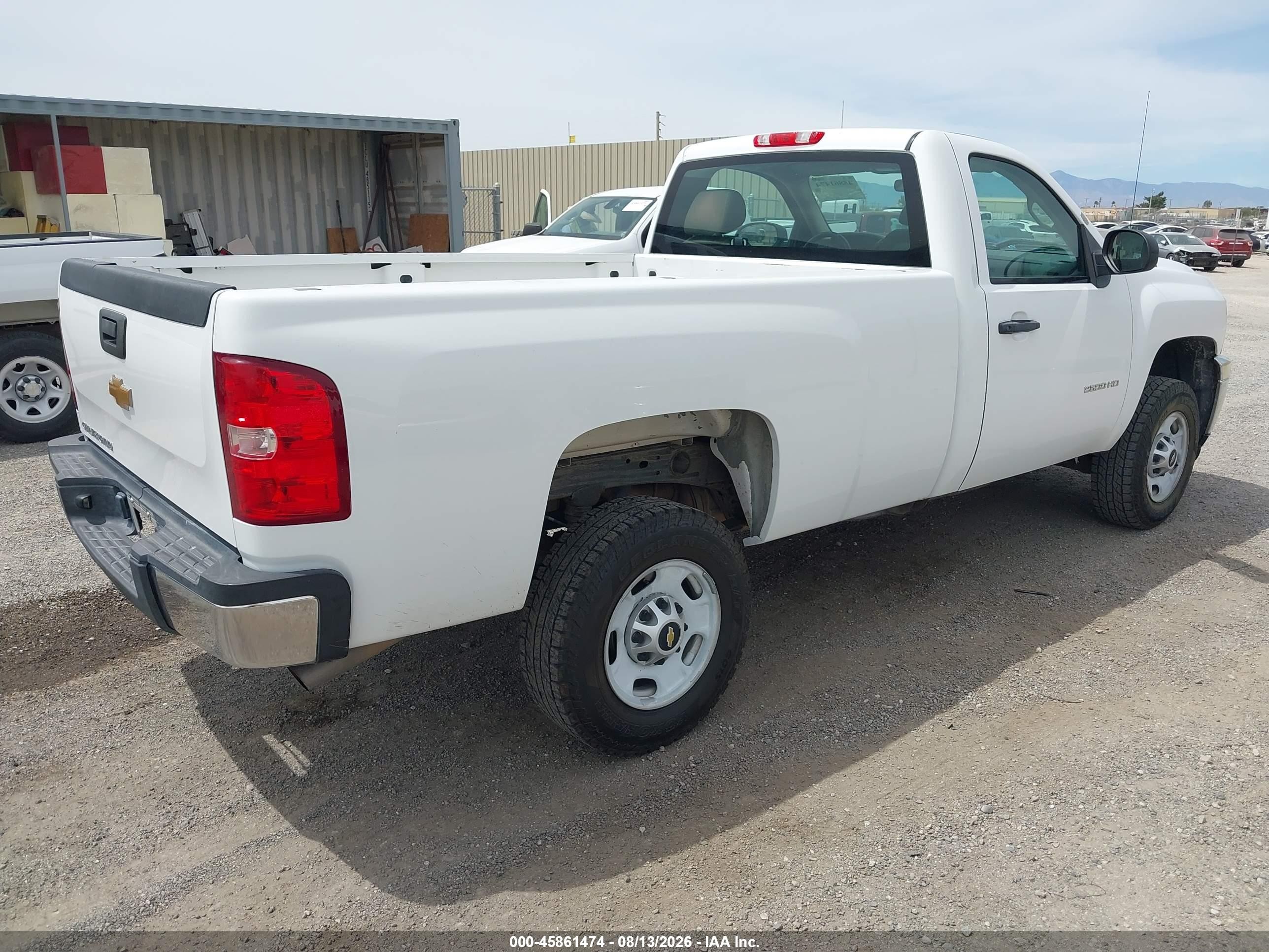 2013 Chevrolet Silverado 2500hd Work Truck White vin: 1GC0KVCG9DZ286285