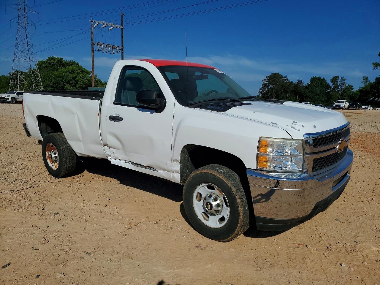 2013 Chevrolet Silverado K2500 Heavy Duty White vin: 1GC0KVCGXDF238294