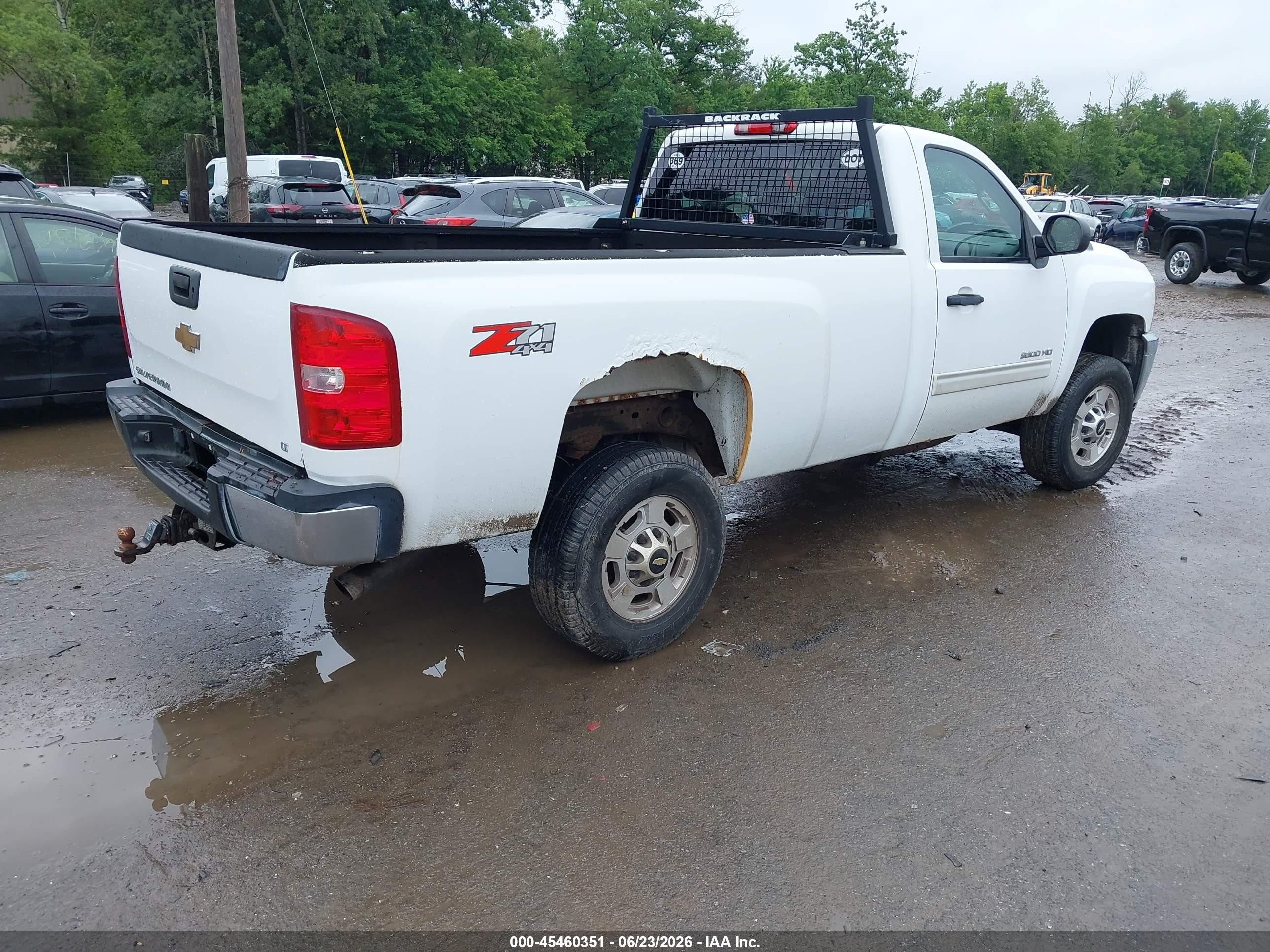 2011 Chevrolet Silverado 2500hd Lt White vin: 1GC0KXCG7BF107560