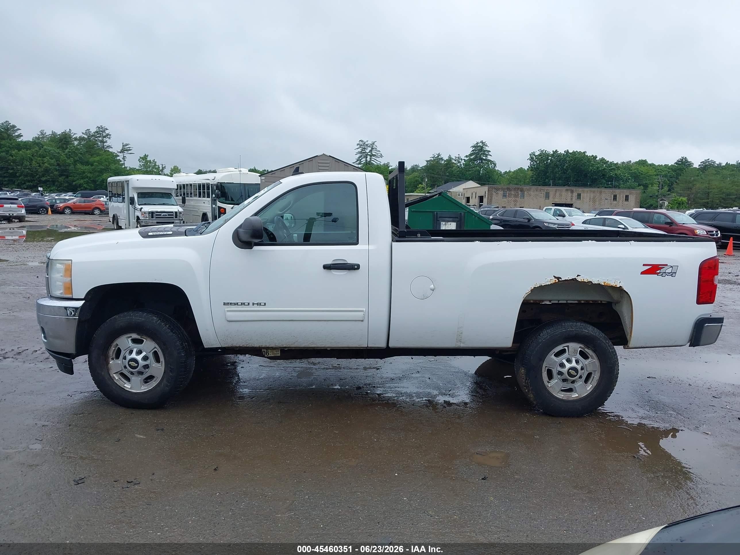 2011 Chevrolet Silverado 2500hd Lt White vin: 1GC0KXCG7BF107560
