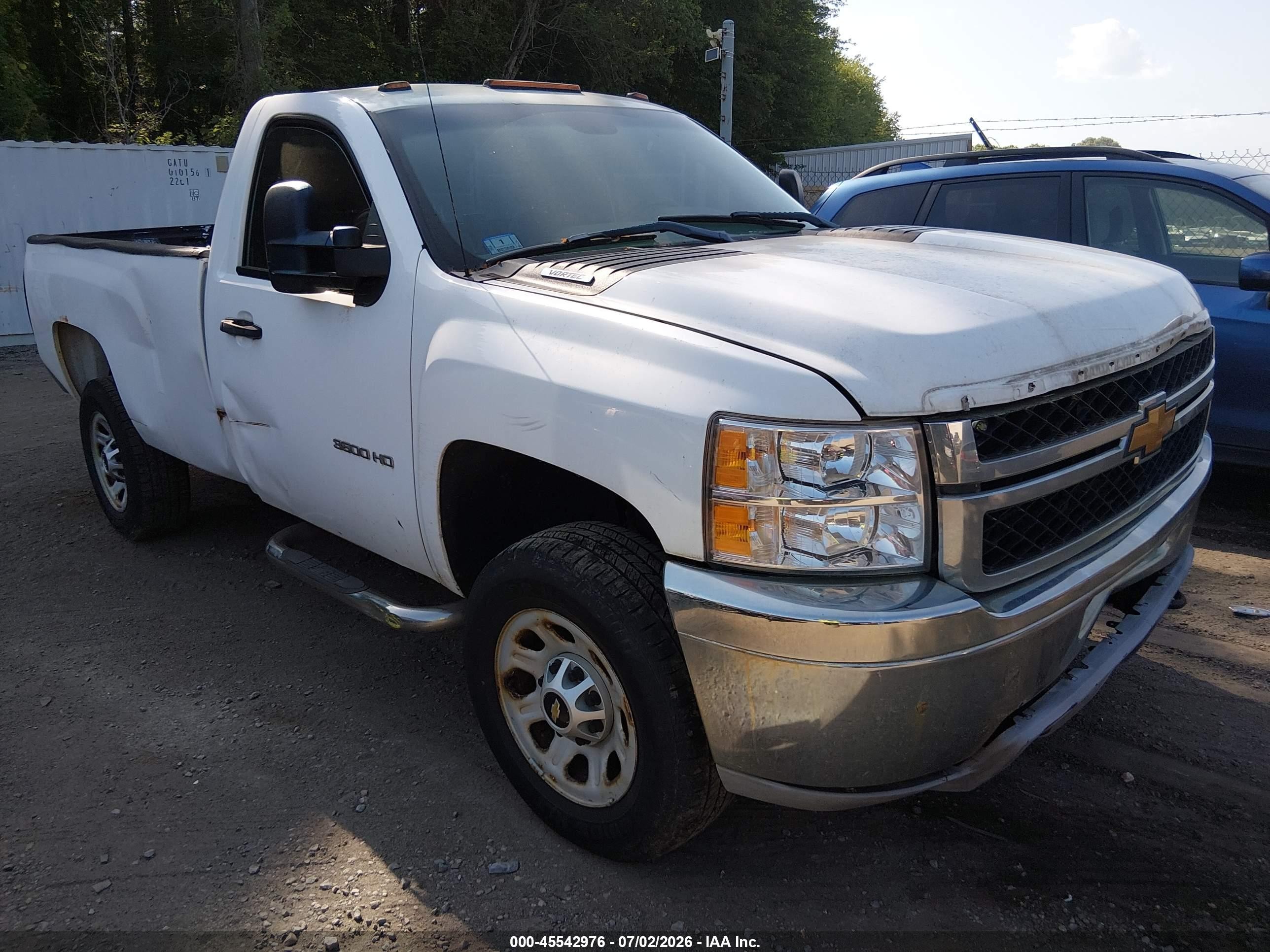 2014 Chevrolet Silverado 3500hd Work Truck White vin: 1GC0KZCG2EF179363