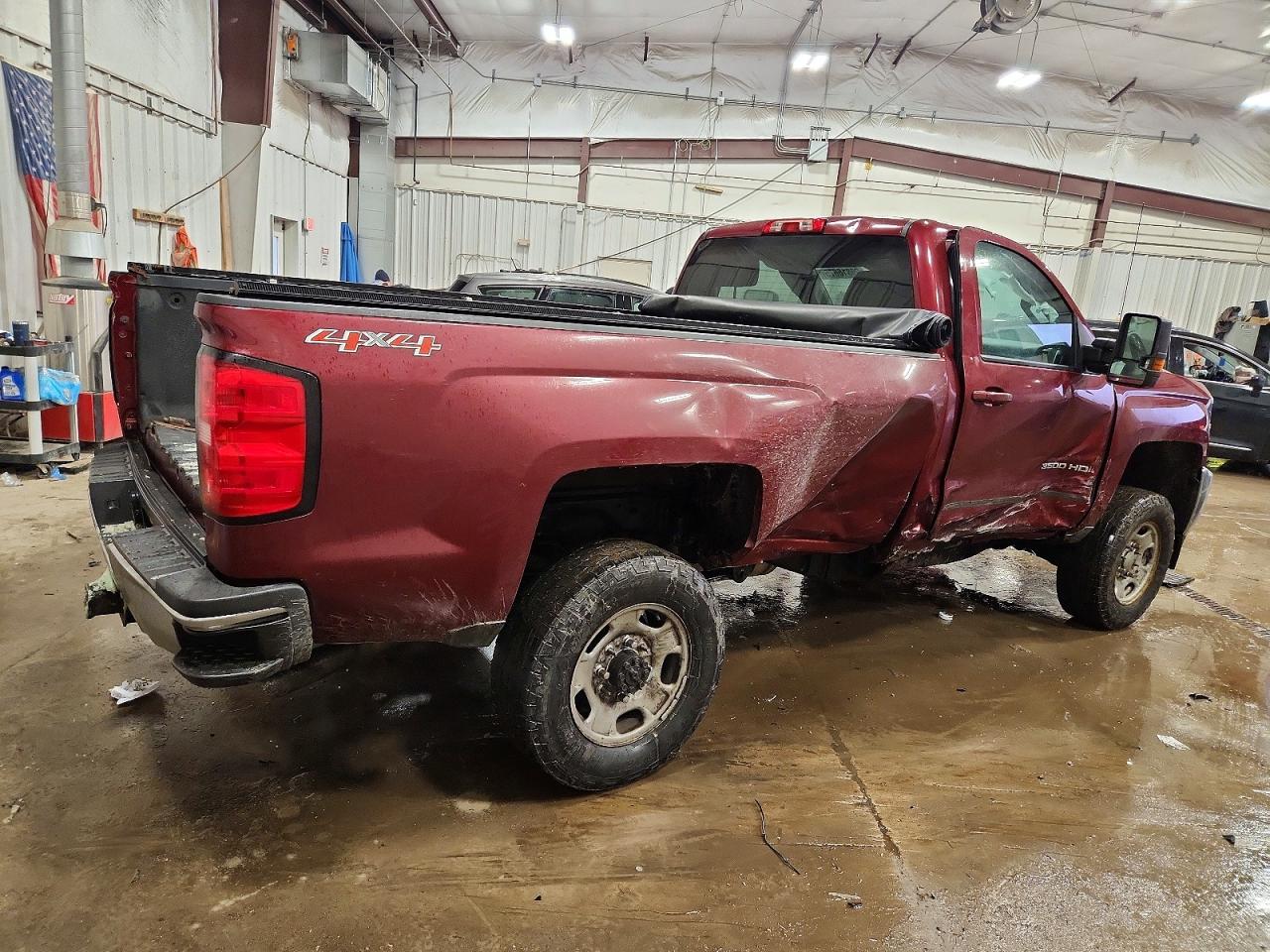 2015 Chevrolet Silverado K3500 Lt Maroon vin: 1GC0KZEG0FZ511667
