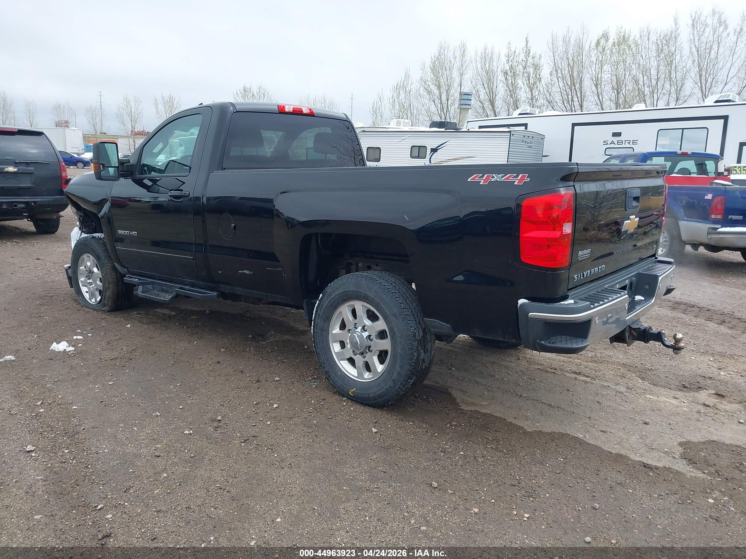 2015 Chevrolet Silverado 3500hd Lt Black vin: 1GC0KZEG6FZ528232