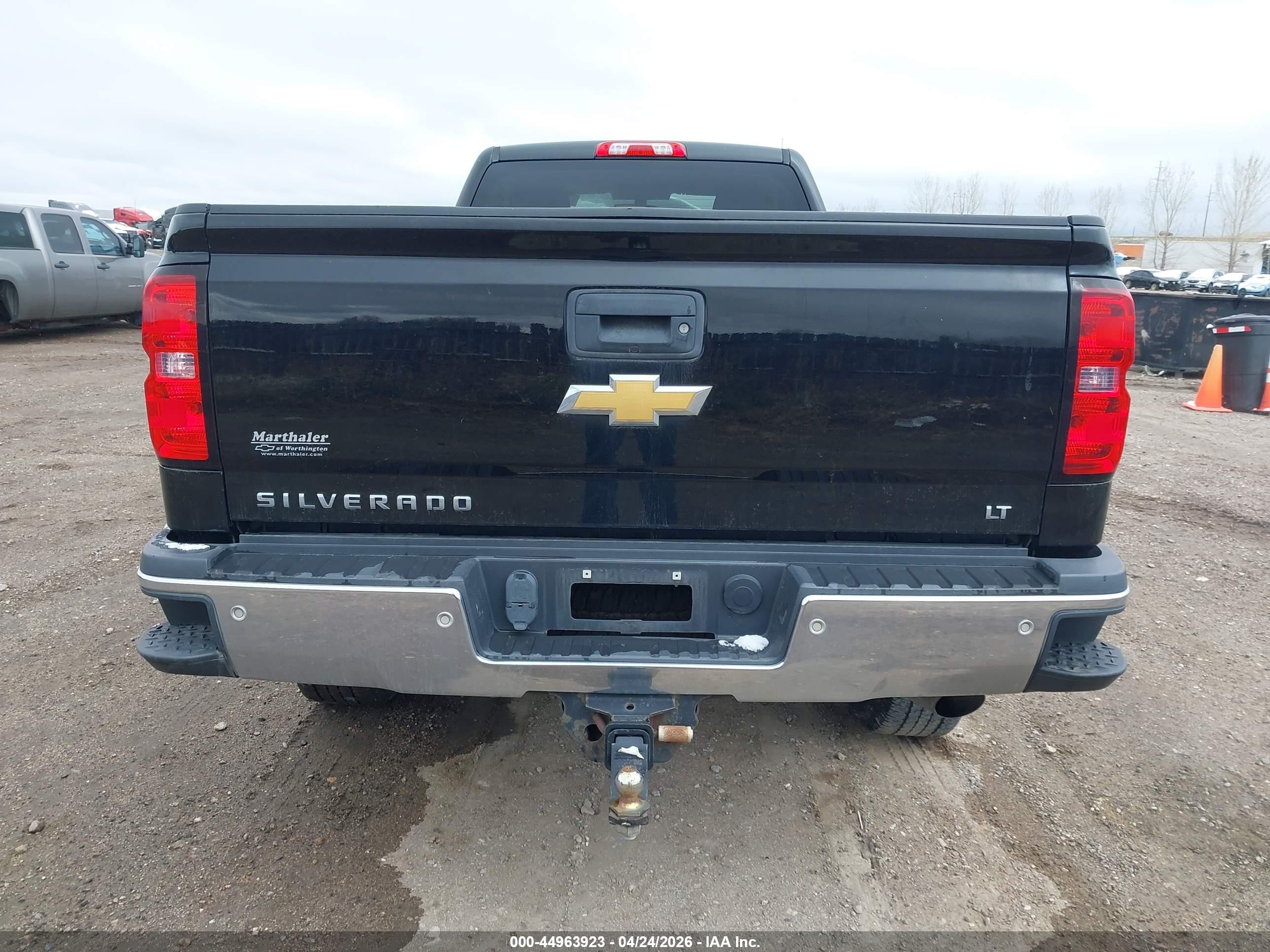 2015 Chevrolet Silverado 3500hd Lt Black vin: 1GC0KZEG6FZ528232