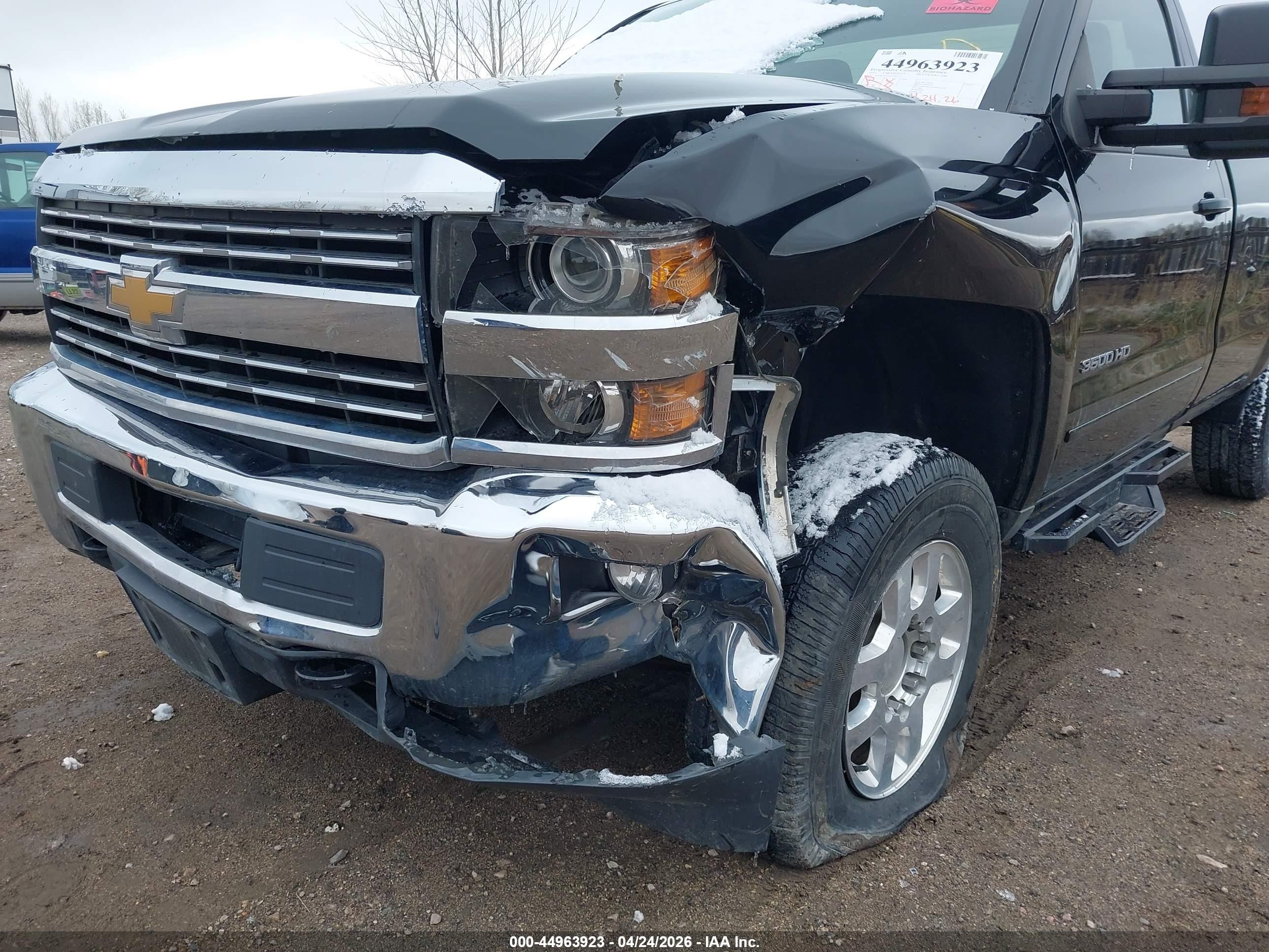 2015 Chevrolet Silverado 3500hd Lt Black vin: 1GC0KZEG6FZ528232