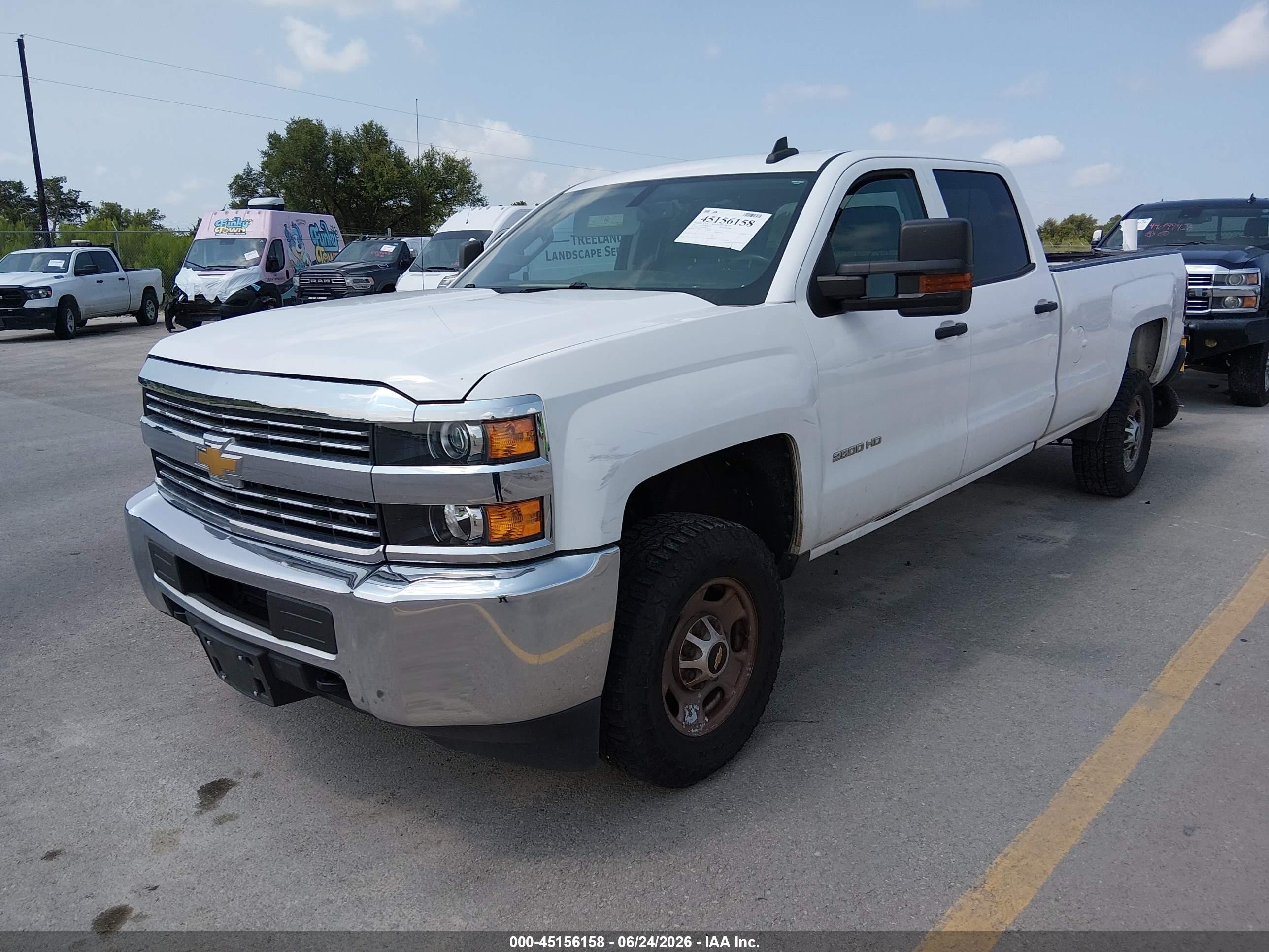 2015 Chevrolet Silverado 2500hd Built After Aug 14 Work Truck White vin: 1GC1CUEG5FF608854