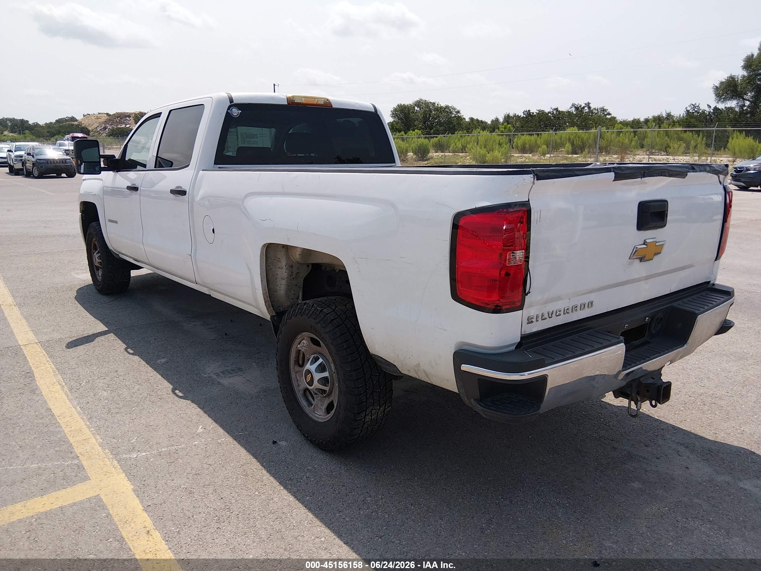 2015 Chevrolet Silverado 2500hd Built After Aug 14 Work Truck White vin: 1GC1CUEG5FF608854