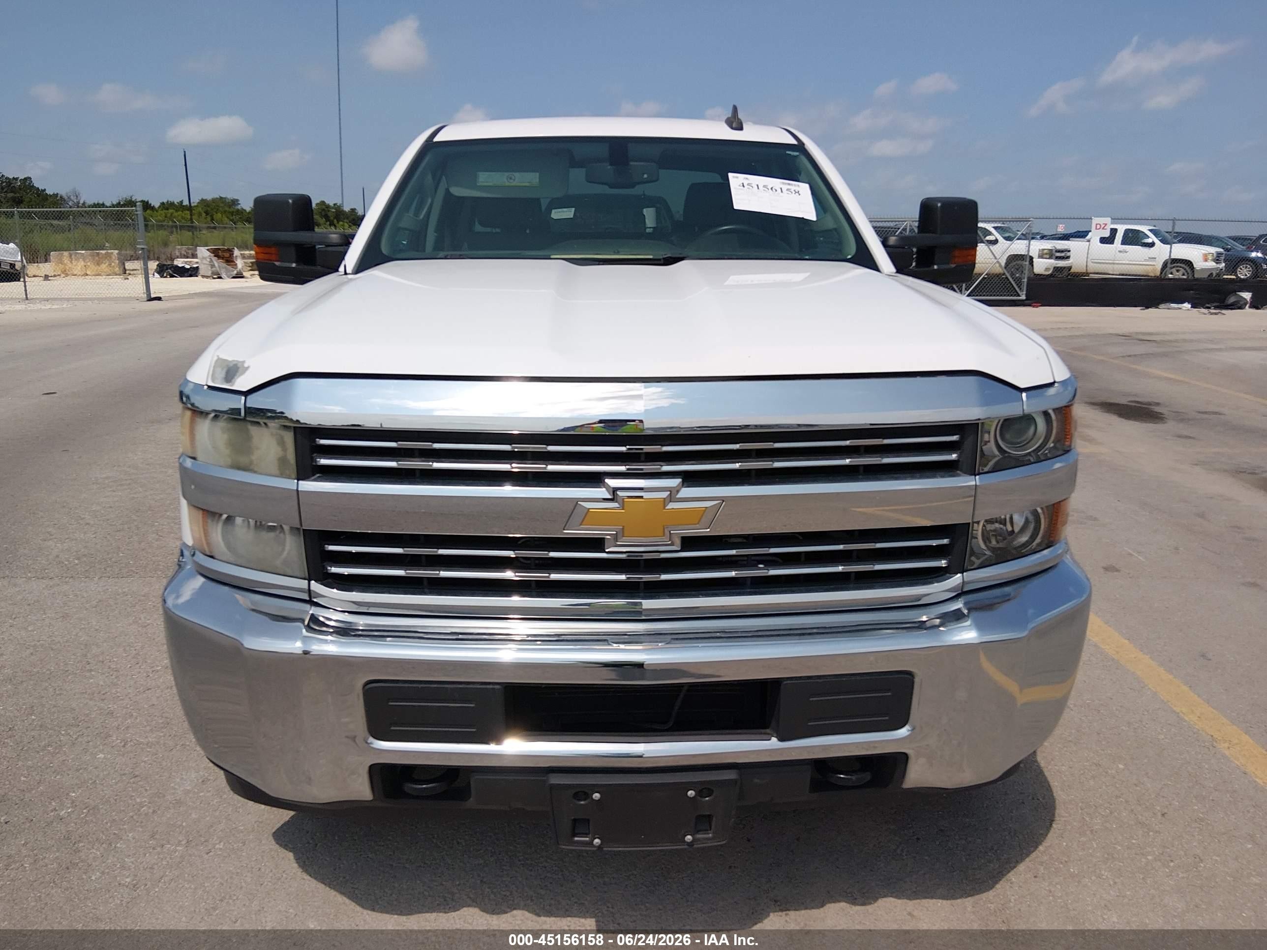 2015 Chevrolet Silverado 2500hd Built After Aug 14 Work Truck White vin: 1GC1CUEG5FF608854