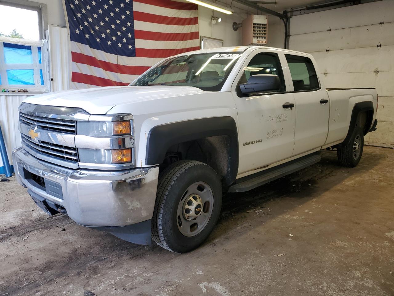 2015 Chevrolet Silverado C2500 Heavy Duty White vin: 1GC1CUEG7FF158527 Damage: Overall Vehicle, De-Identify, Removal Required