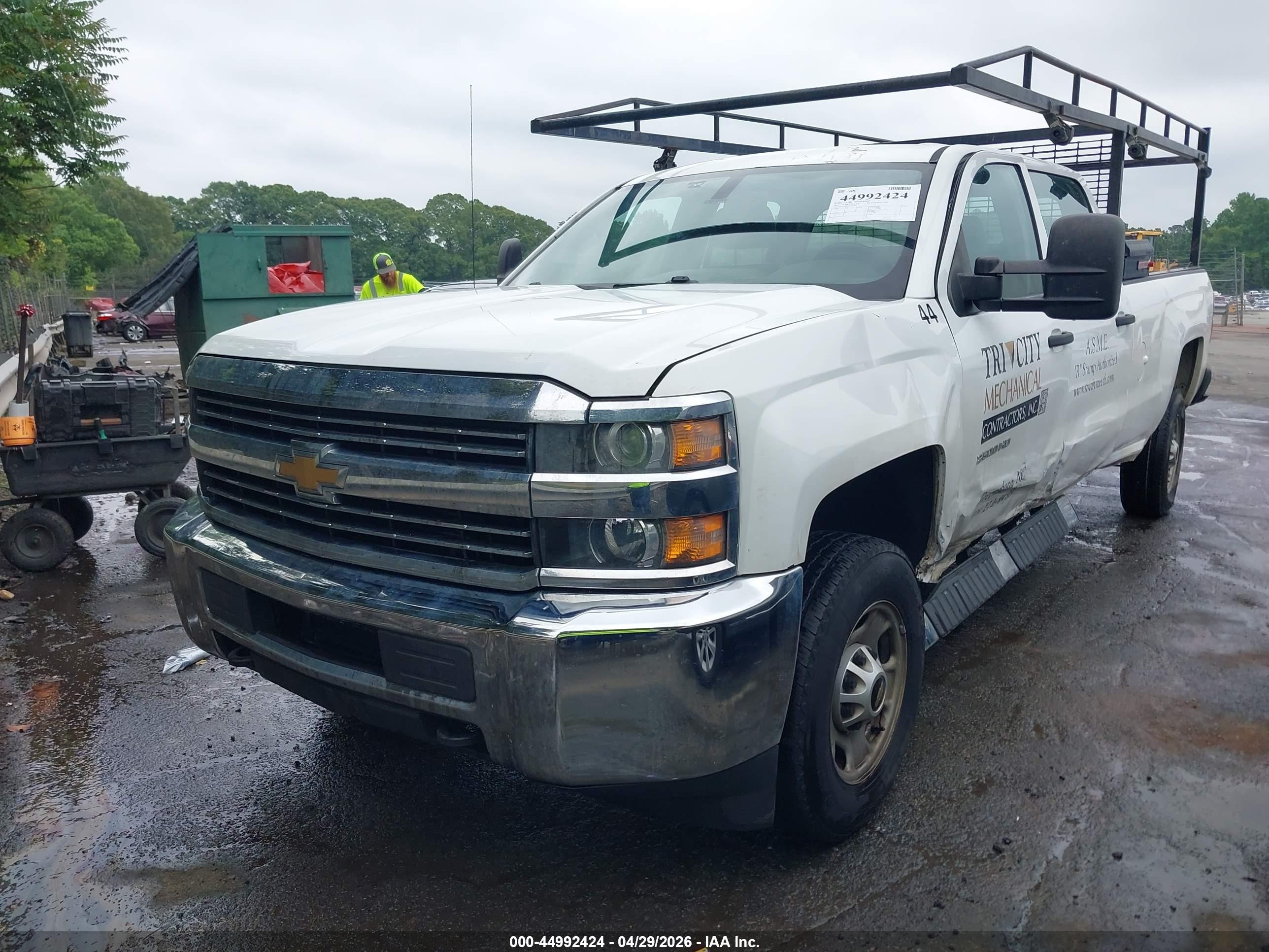 2015 Chevrolet Silverado 2500hd Wt White vin: 1GC1CUEG9FF634860