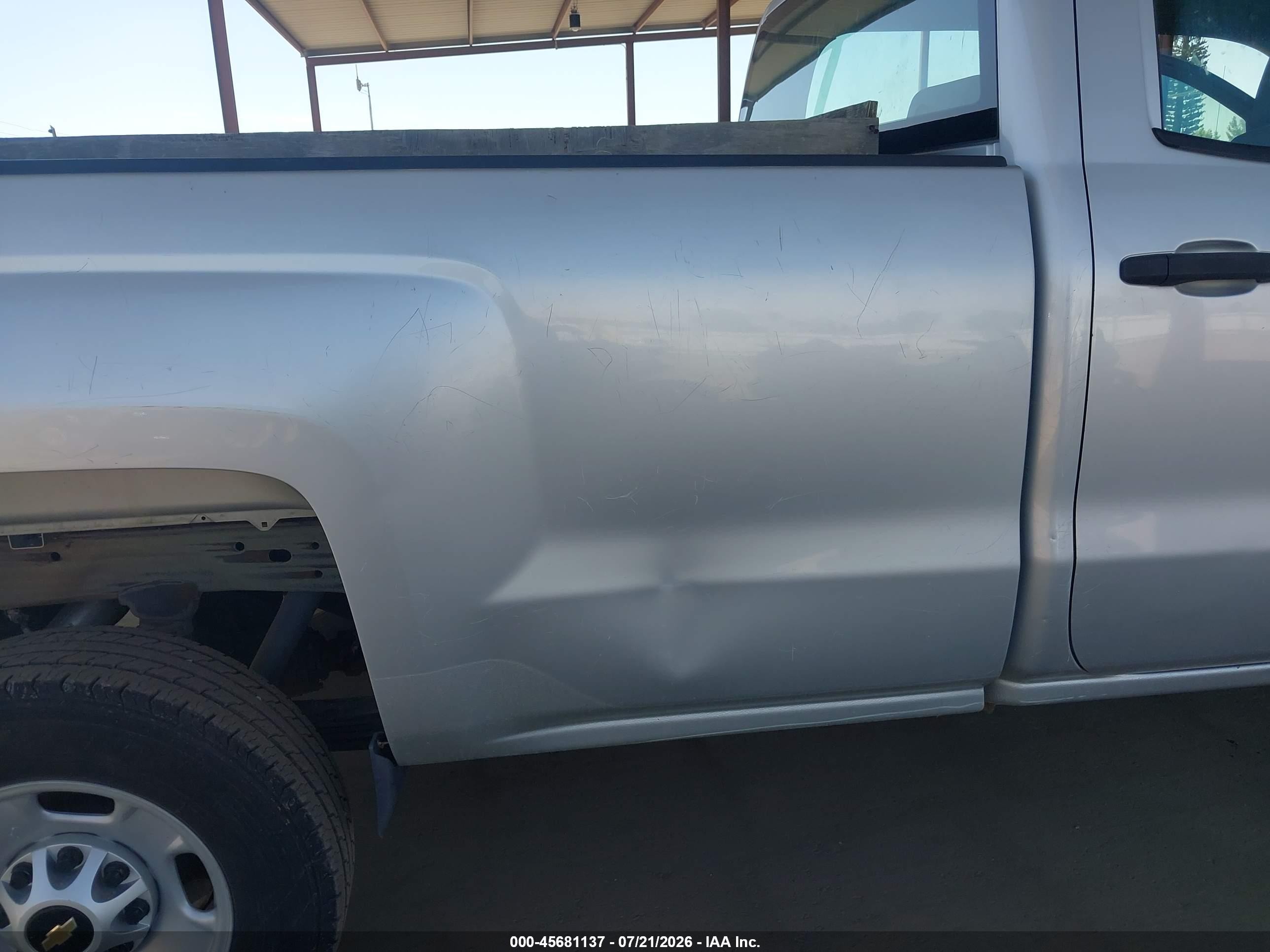 2015 Chevrolet Silverado 2500hd Built After Aug 14 Work Truck Silver vin: 1GC1CUEGXFF629599