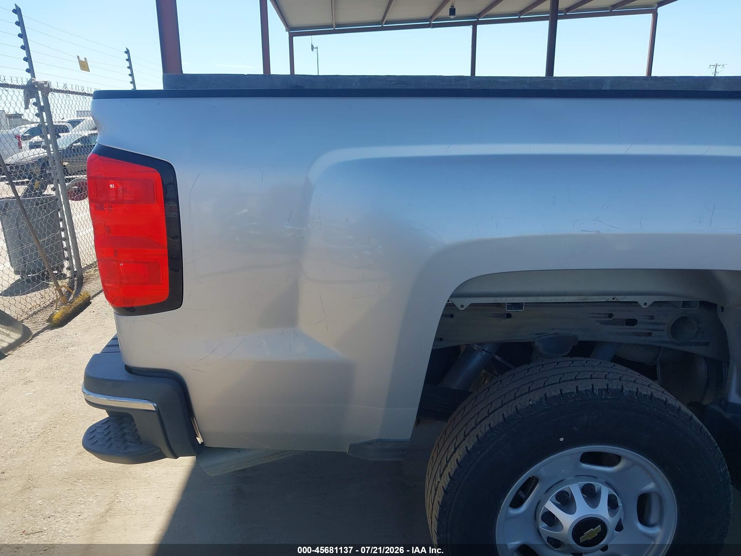 2015 Chevrolet Silverado 2500hd Built After Aug 14 Work Truck Silver vin: 1GC1CUEGXFF629599
