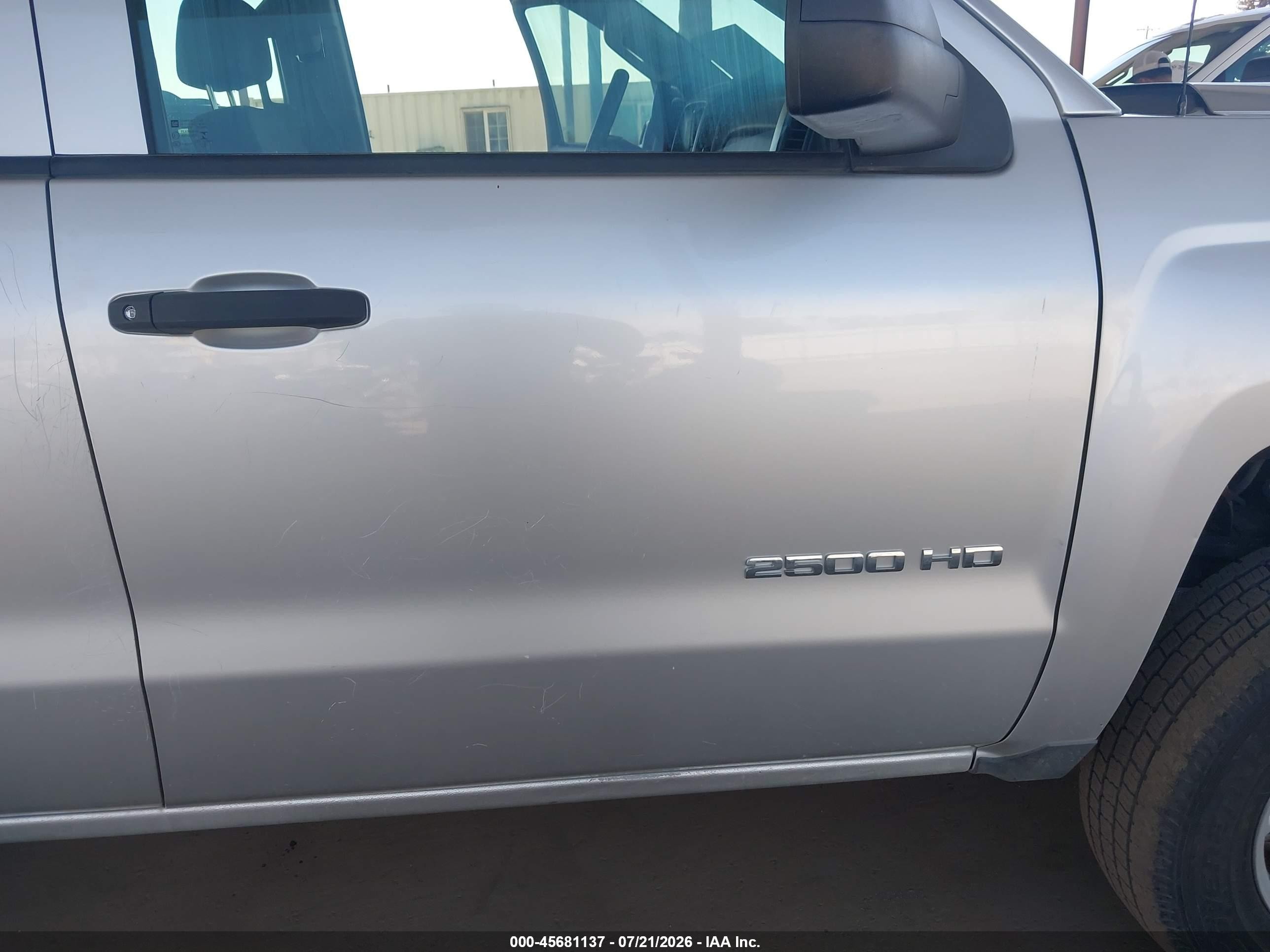 2015 Chevrolet Silverado 2500hd Built After Aug 14 Work Truck Silver vin: 1GC1CUEGXFF629599