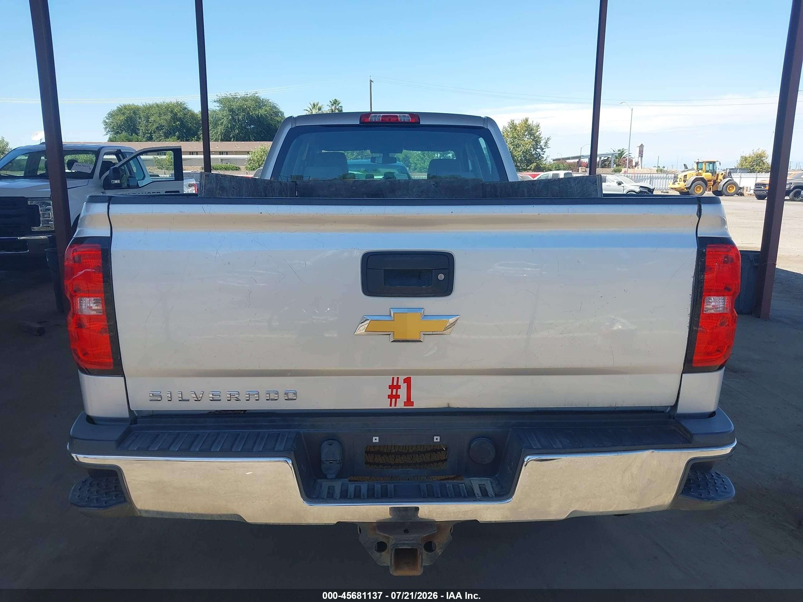 2015 Chevrolet Silverado 2500hd Built After Aug 14 Work Truck Silver vin: 1GC1CUEGXFF629599