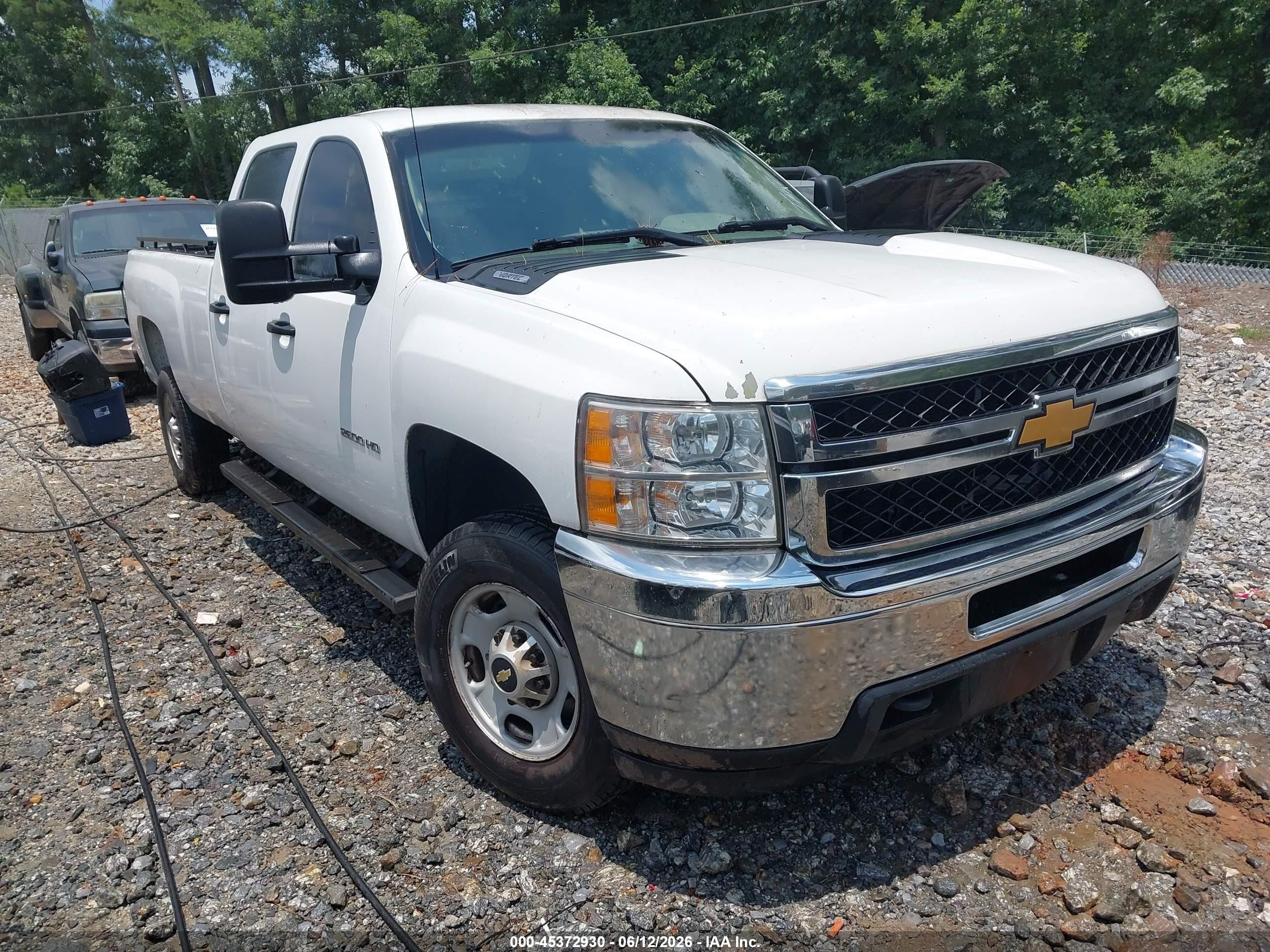 2013 Chevrolet Silverado 2500hd Work Truck White vin: 1GC1CVCG3DF102235