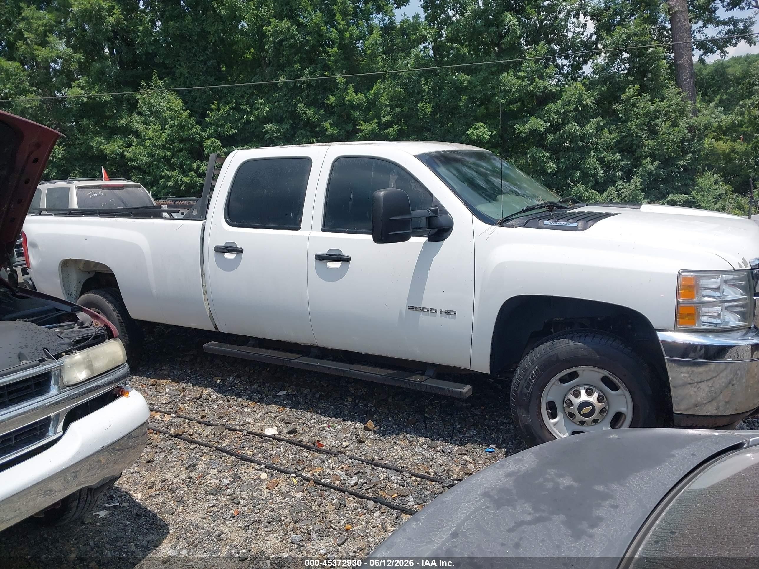2013 Chevrolet Silverado 2500hd Work Truck White vin: 1GC1CVCG3DF102235
