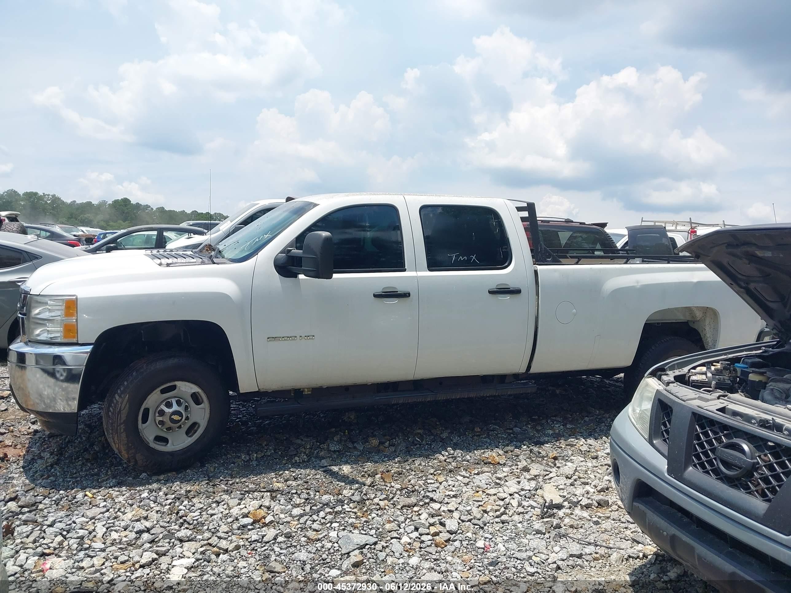 2013 Chevrolet Silverado 2500hd Work Truck White vin: 1GC1CVCG3DF102235