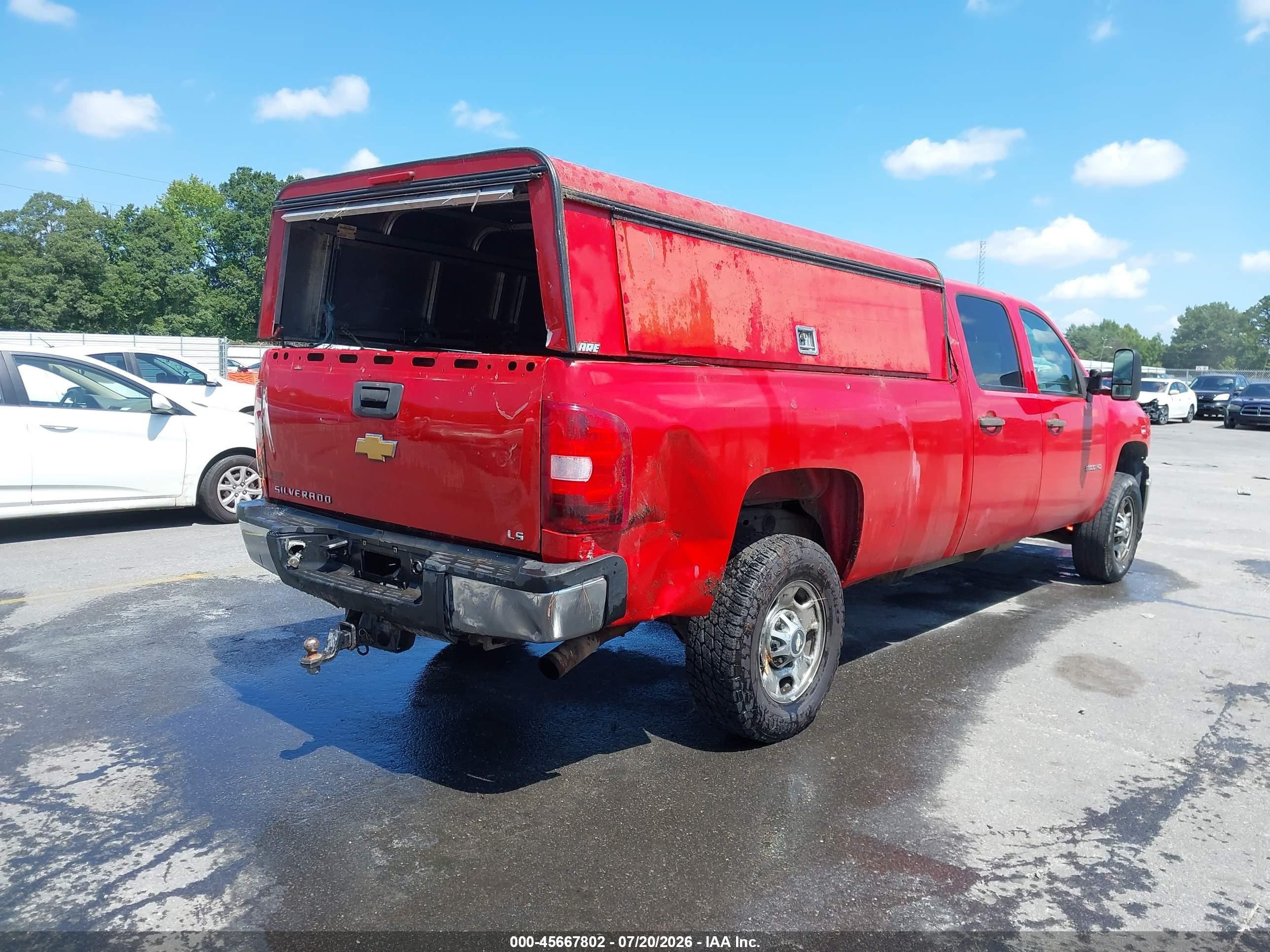 2012 Chevrolet Silverado 2500hd Work Truck Red vin: 1GC1CVCG4CF222415