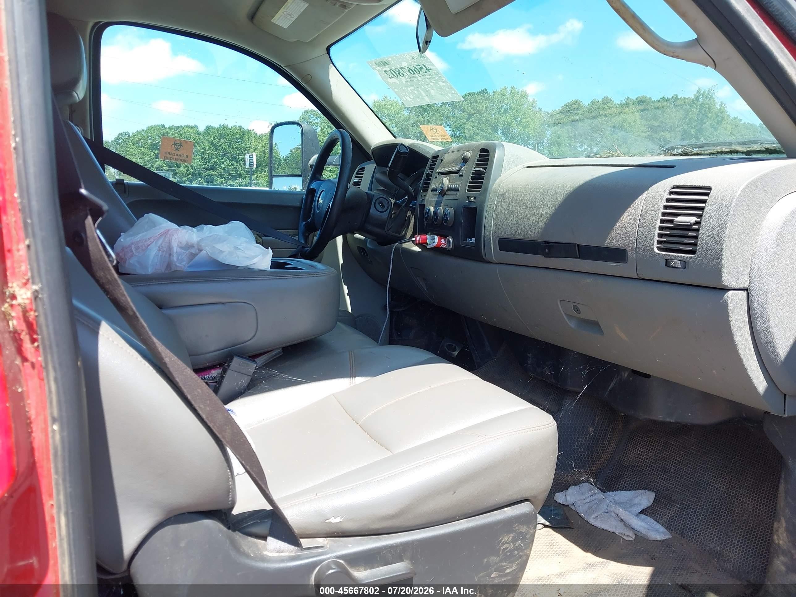 2012 Chevrolet Silverado 2500hd Work Truck Red vin: 1GC1CVCG4CF222415