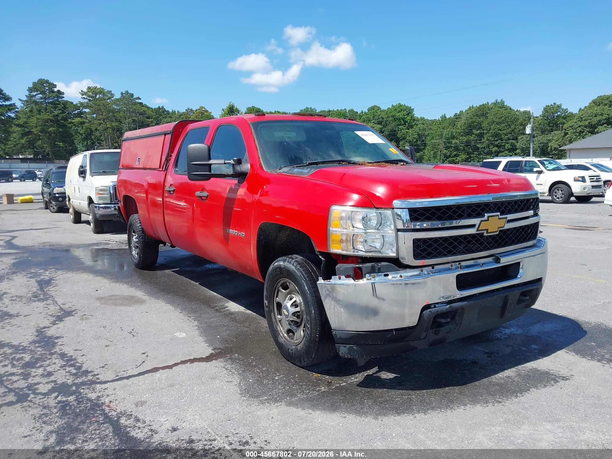 2012 Chevrolet Silverado 2500hd Work Truck Red vin: 1GC1CVCG4CF222415