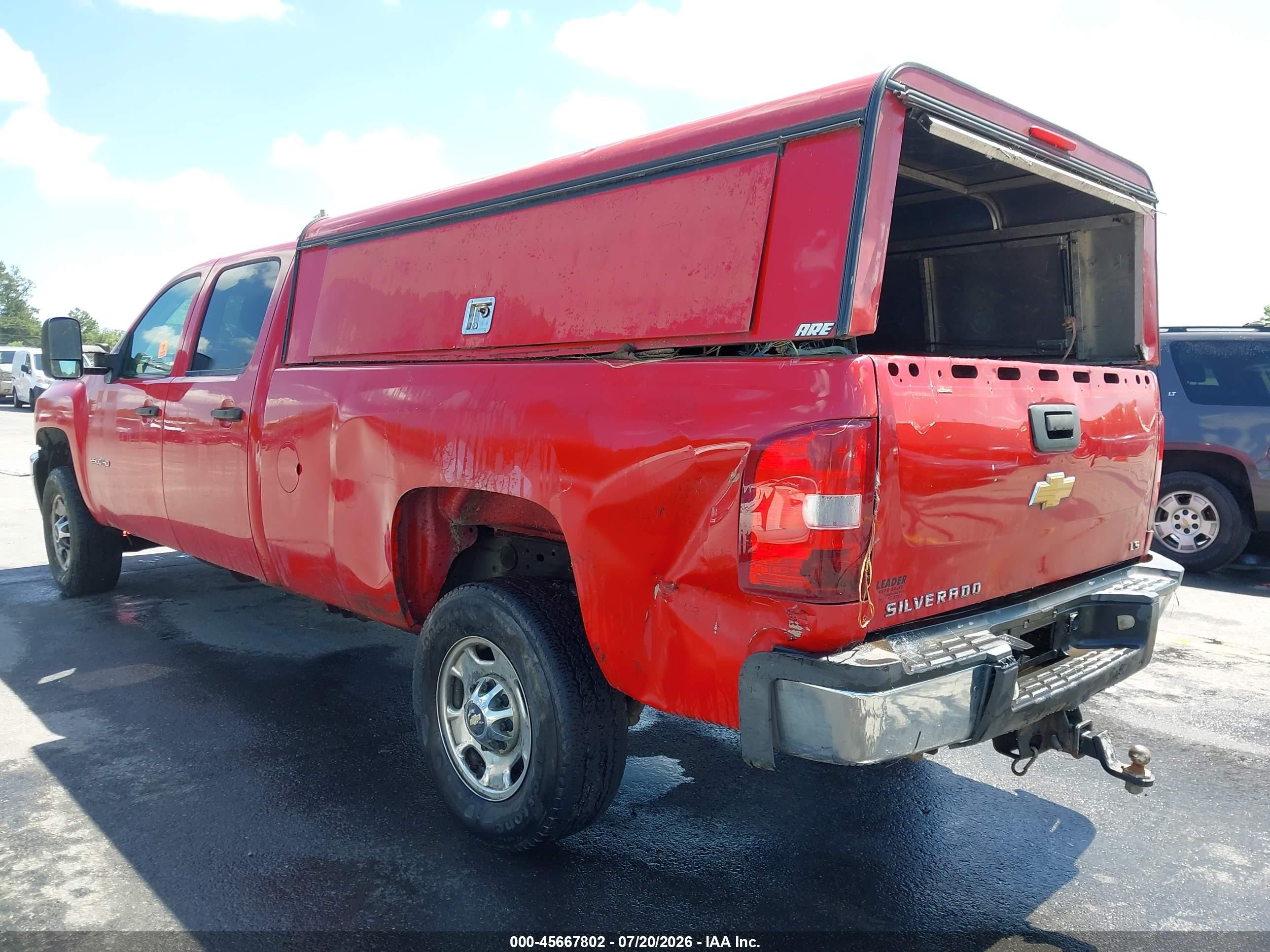 2012 Chevrolet Silverado 2500hd Work Truck Red vin: 1GC1CVCG4CF222415