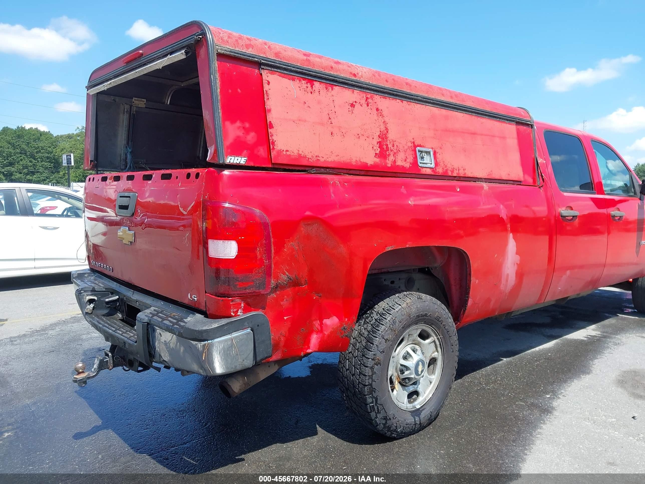 2012 Chevrolet Silverado 2500hd Work Truck Red vin: 1GC1CVCG4CF222415