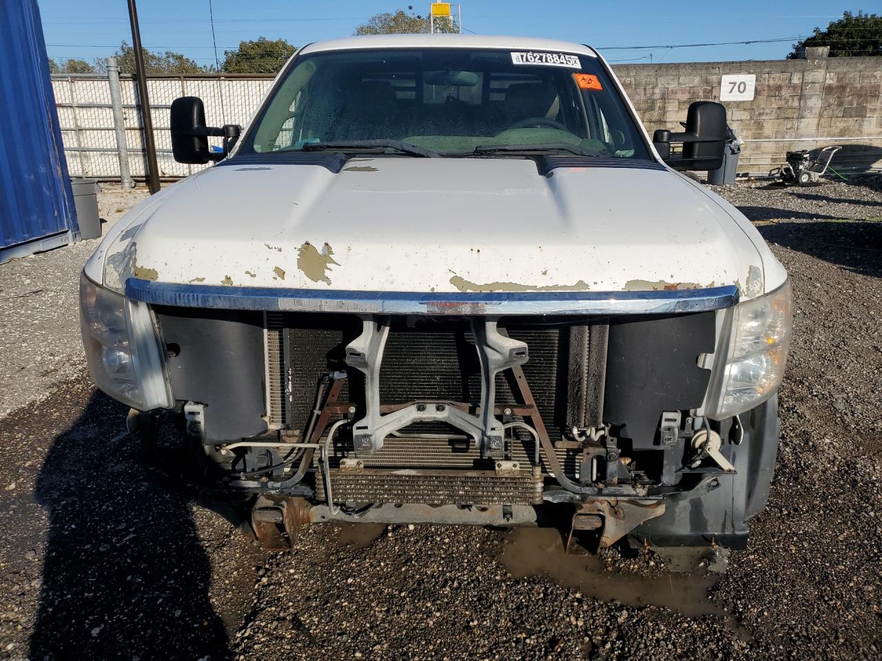 2013 Chevrolet Silverado C2500 Heavy Duty White vin: 1GC1CVCG5DF146981 Damage: Grille, Missing, Replacement Required