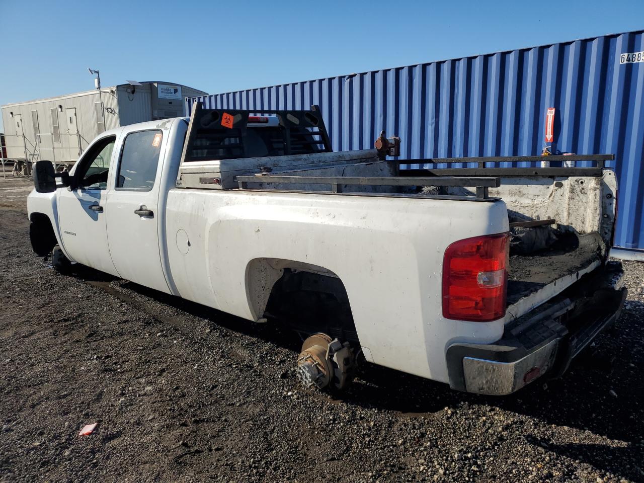 2013 Chevrolet Silverado C2500 Heavy Duty White vin: 1GC1CVCG5DF146981 Damage: Left Rear Wheel, Missing, Replacement Required