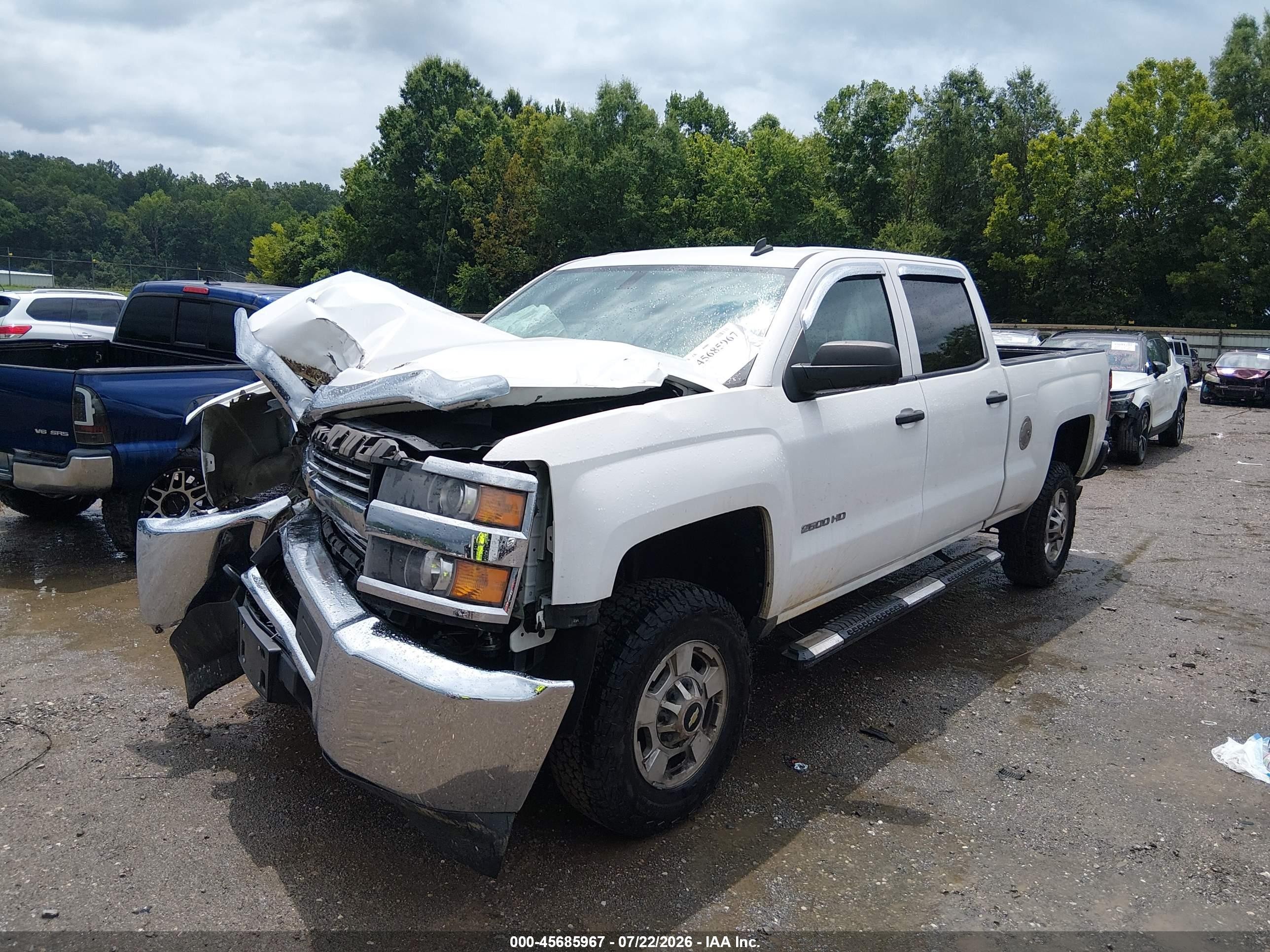 2015 Chevrolet Silverado 2500hd Lt White vin: 1GC1CVEG1FF103528
