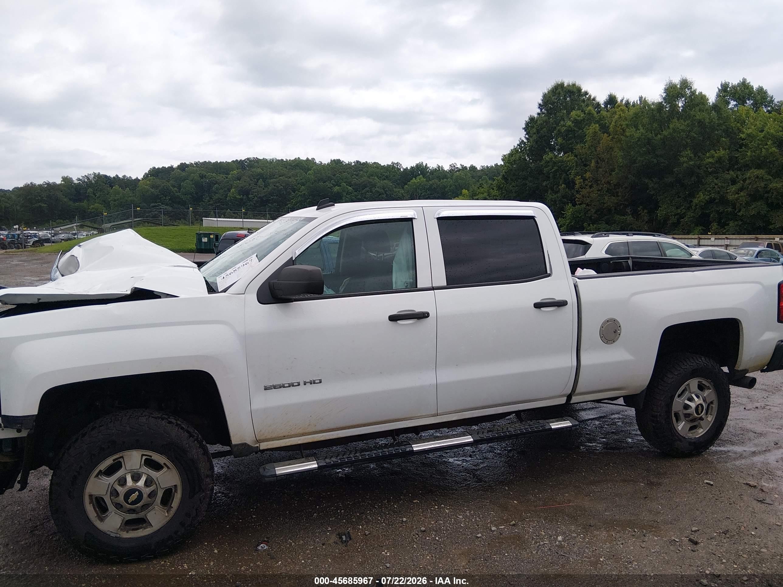 2015 Chevrolet Silverado 2500hd Lt White vin: 1GC1CVEG1FF103528